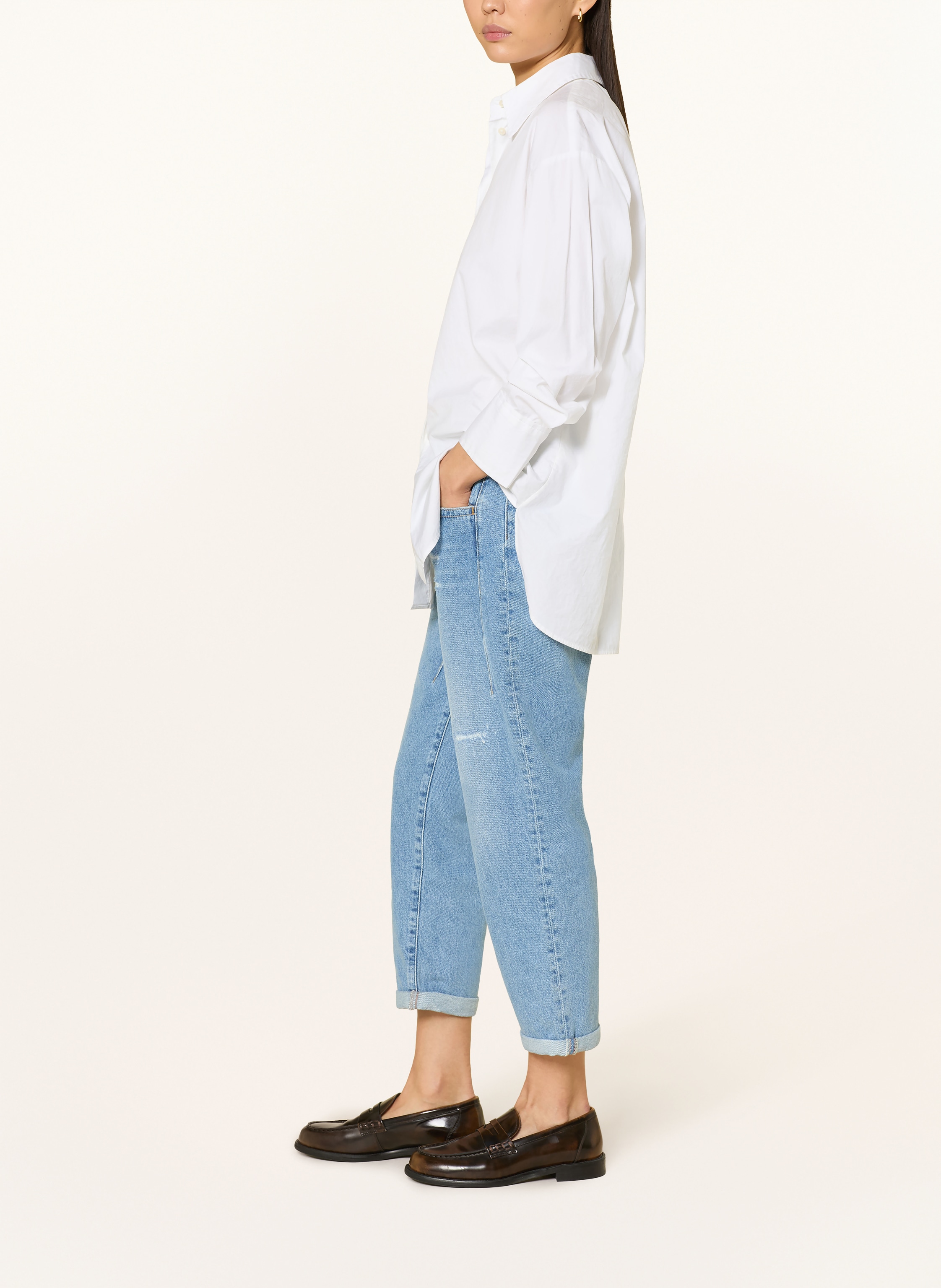Thumbnail - Herrlicher Cropped Jeans Shyra blau