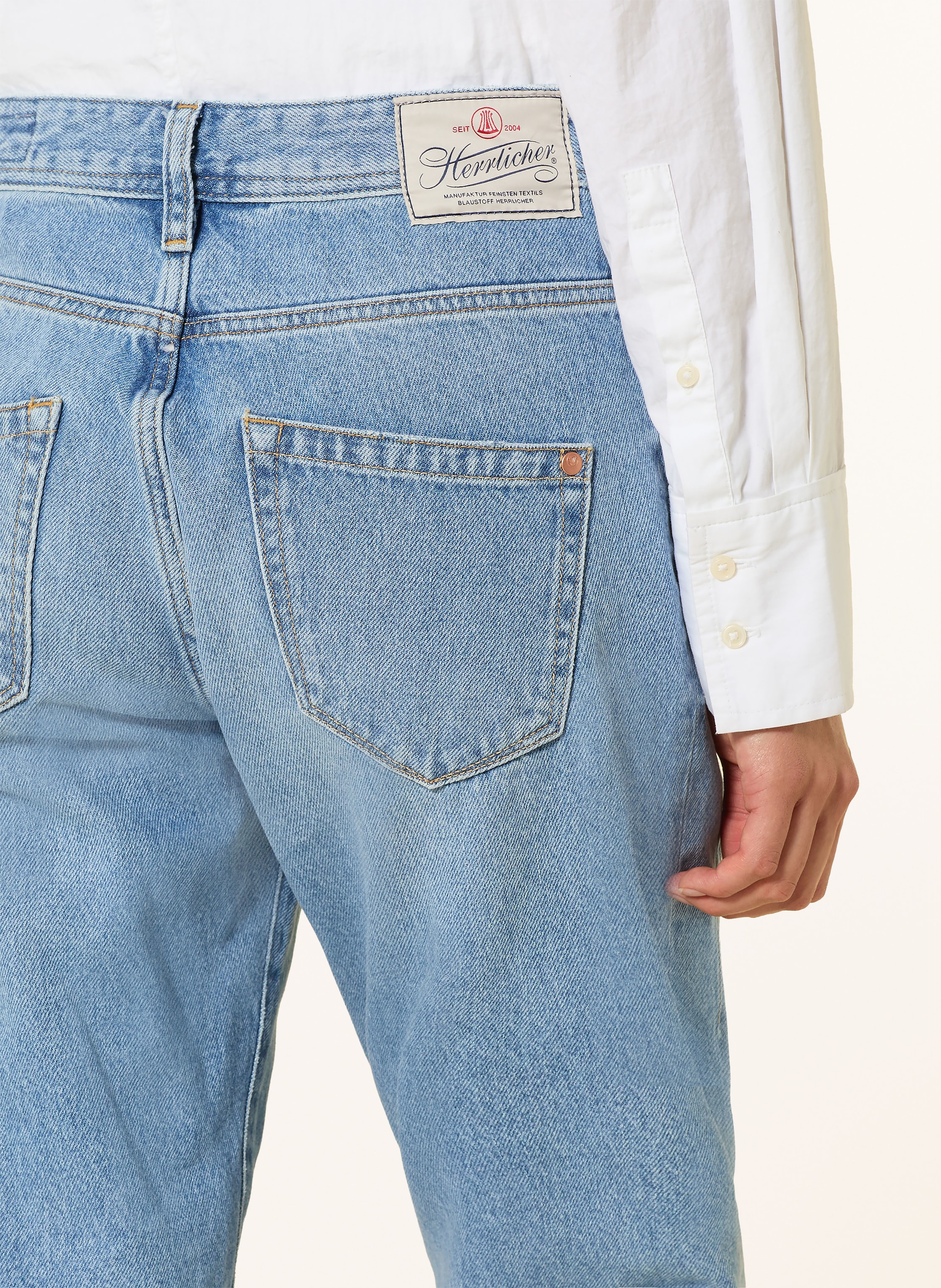 Thumbnail - Herrlicher Cropped Jeans Shyra blau