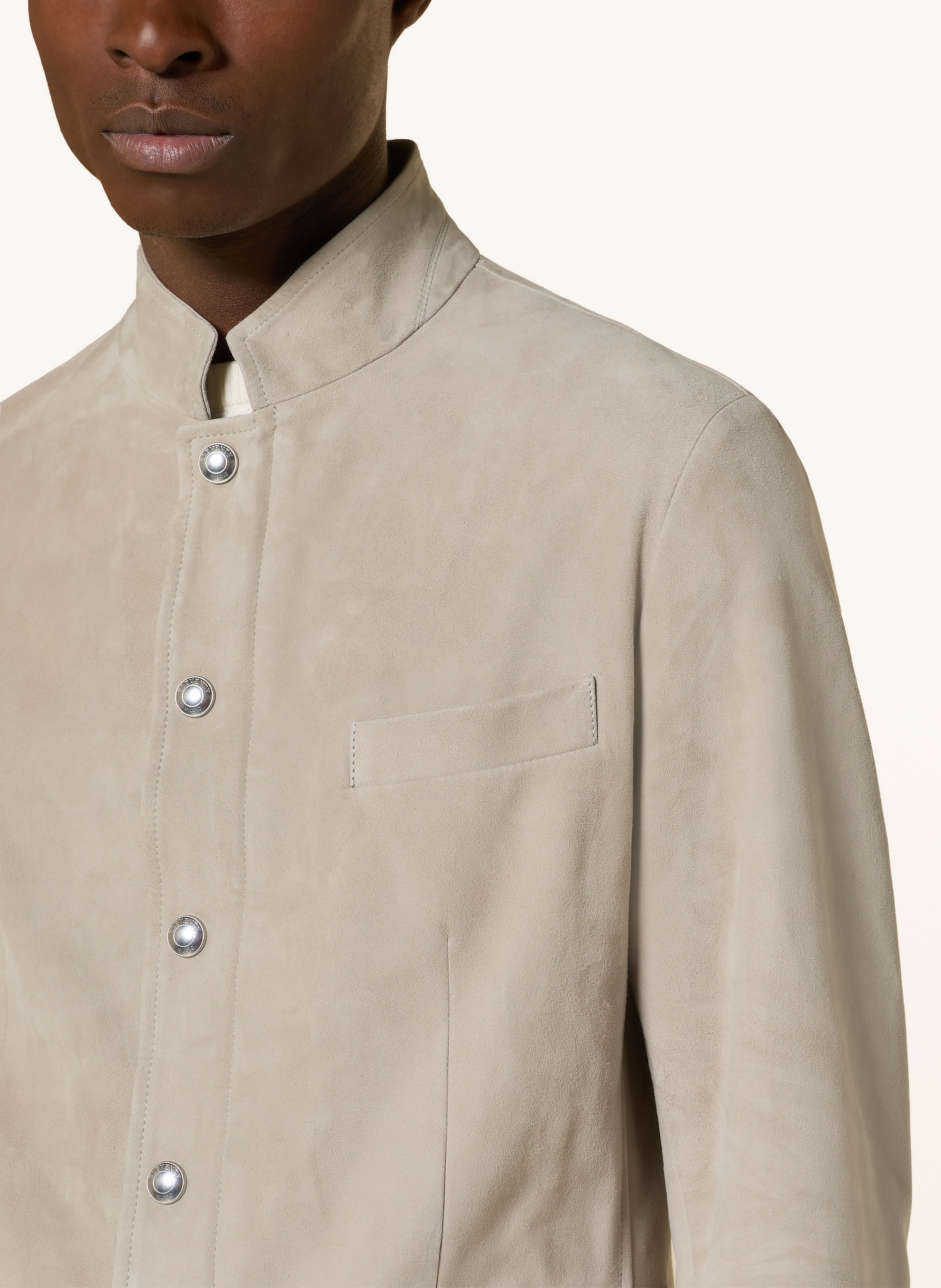 Thumbnail - Eleventy Lederjacke gruen