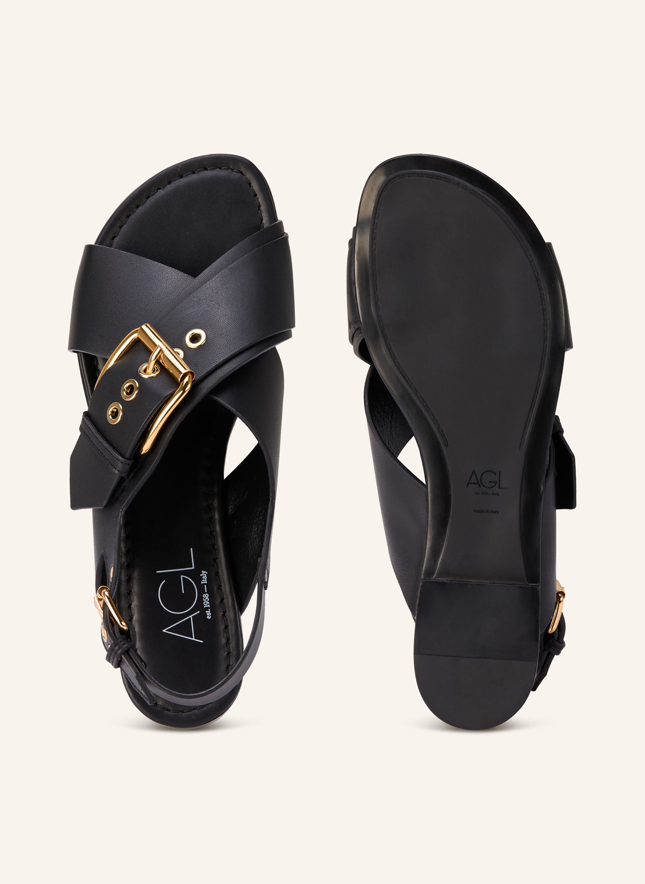 Thumbnail - Agl Sandalen schwarz