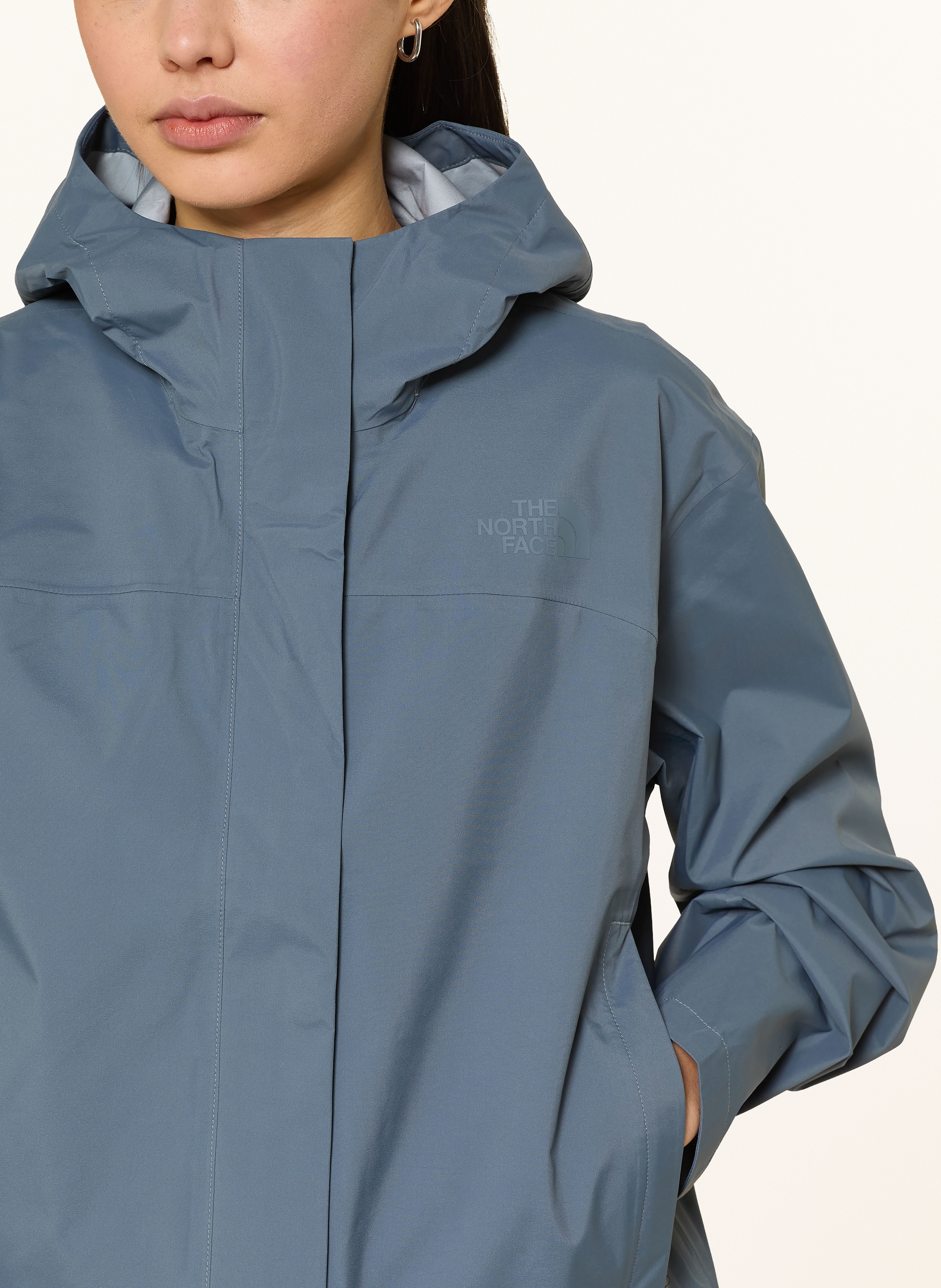 Thumbnail - The North Face Regenjacke Voyage Rain 3l Hooded grau