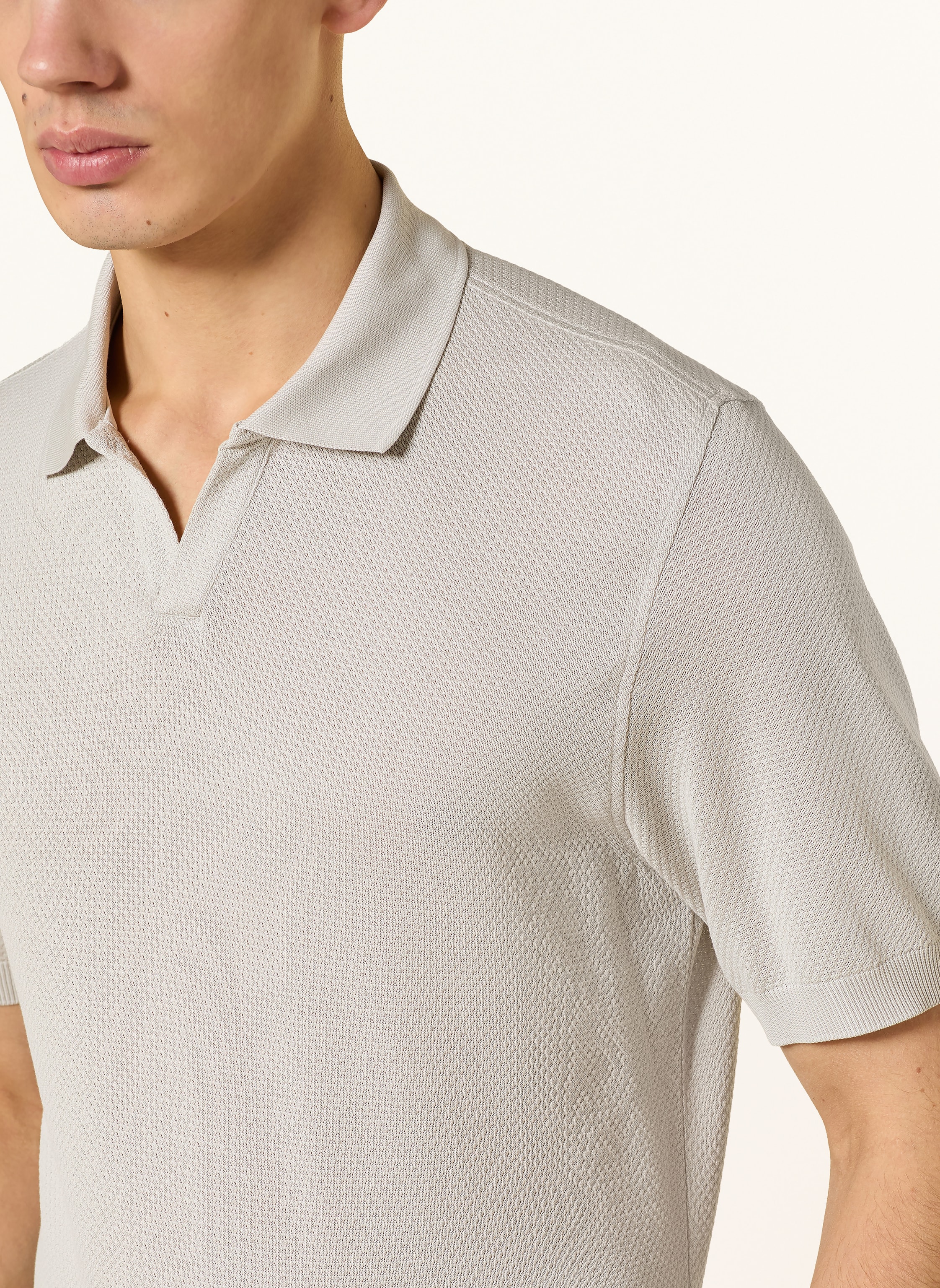 Thumbnail - Corneliani Strick-Poloshirt weiss