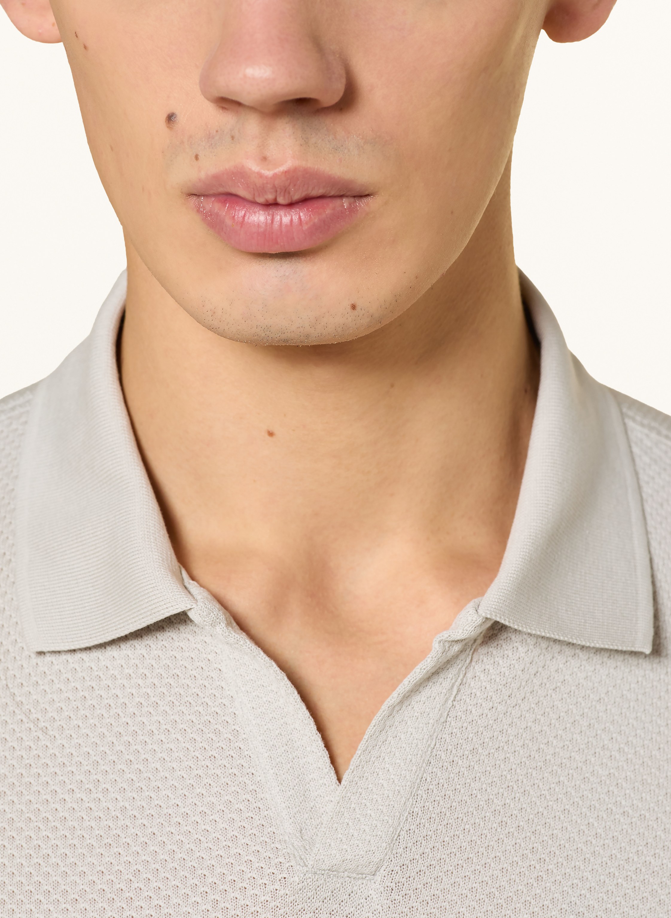 Thumbnail - Corneliani Strick-Poloshirt weiss