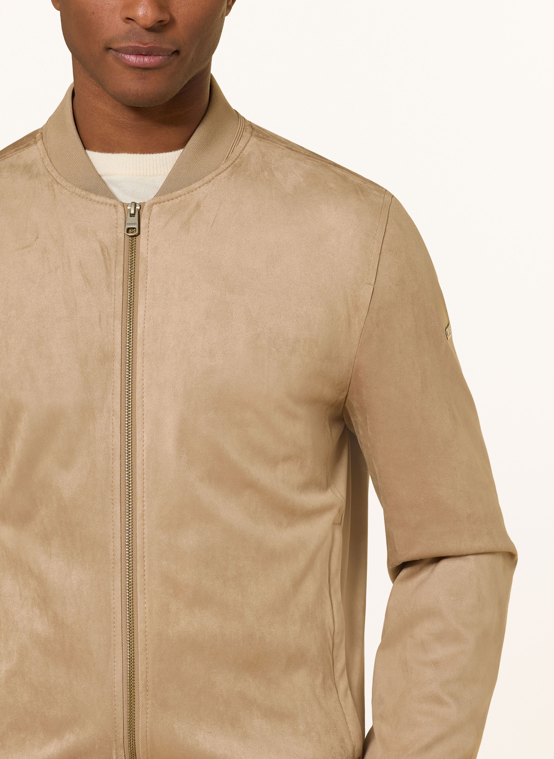 Thumbnail - Cinque Blouson Cirapid In Lederoptik braun