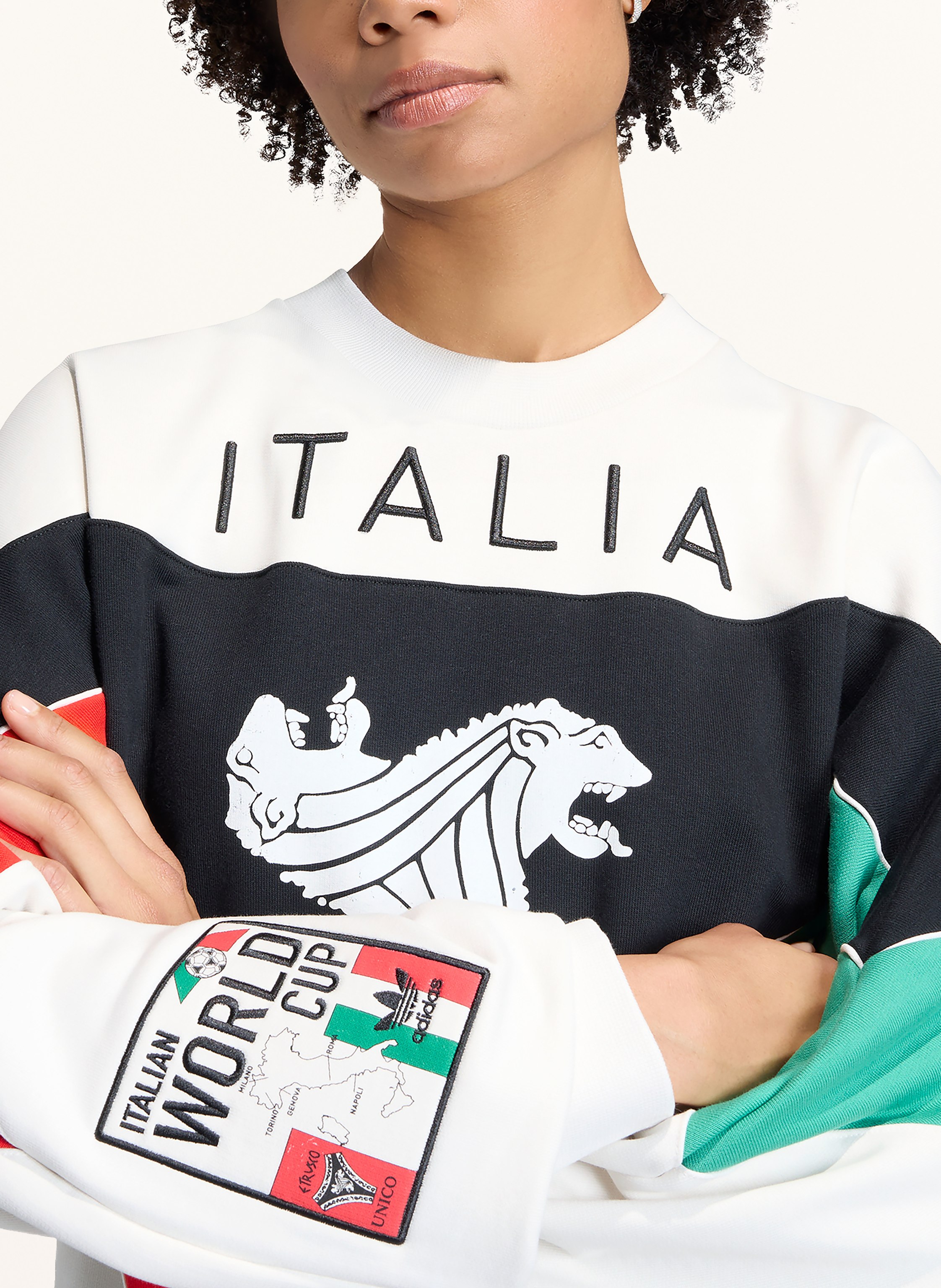 Thumbnail - Adidas Sweatshirt Italien 26 Coppa Del Mundo weiss