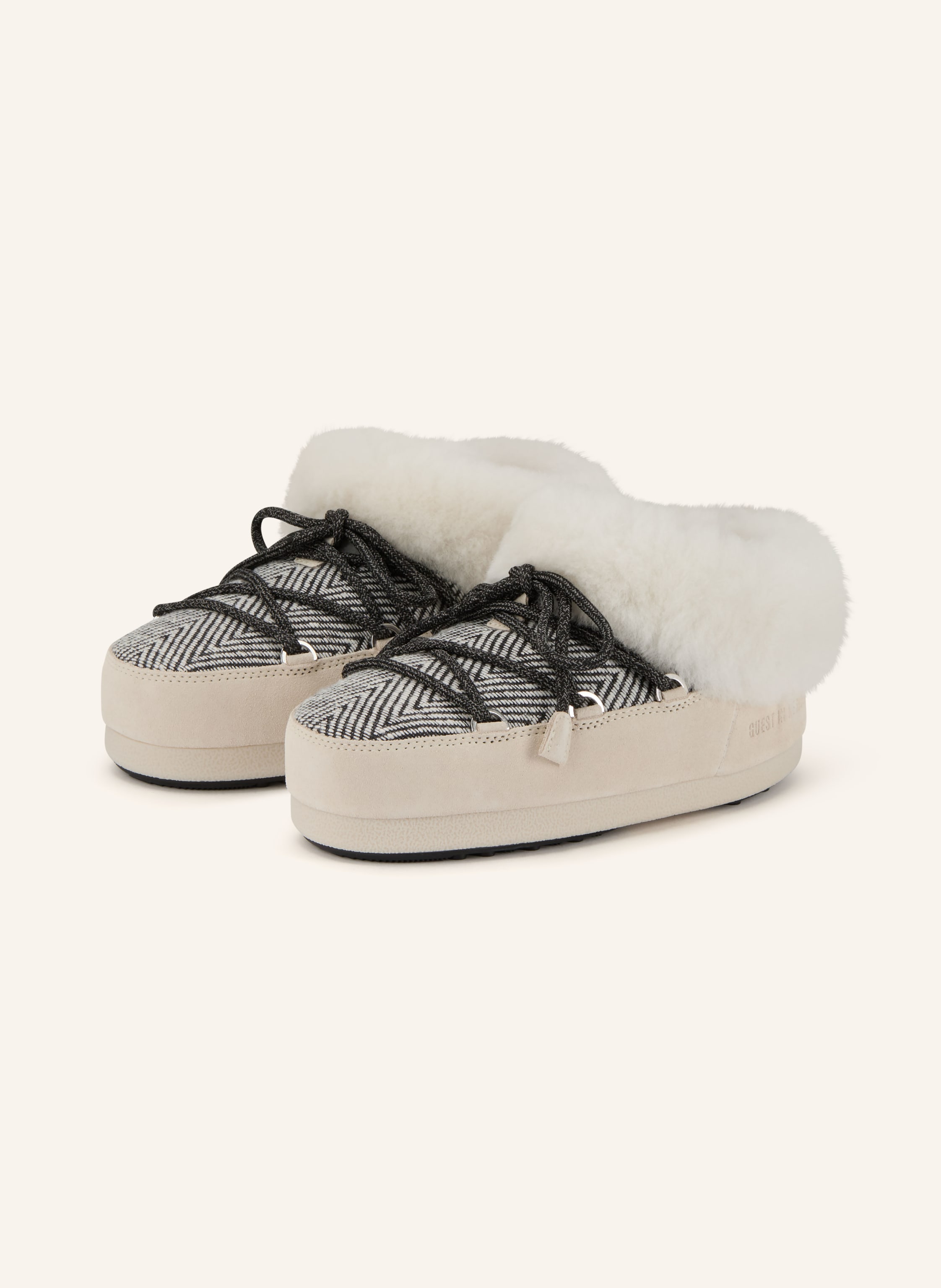 Moon Boot Moon Boots Moon Boot X Guest In Residence Evx Chalet Mit Kunstfell wei