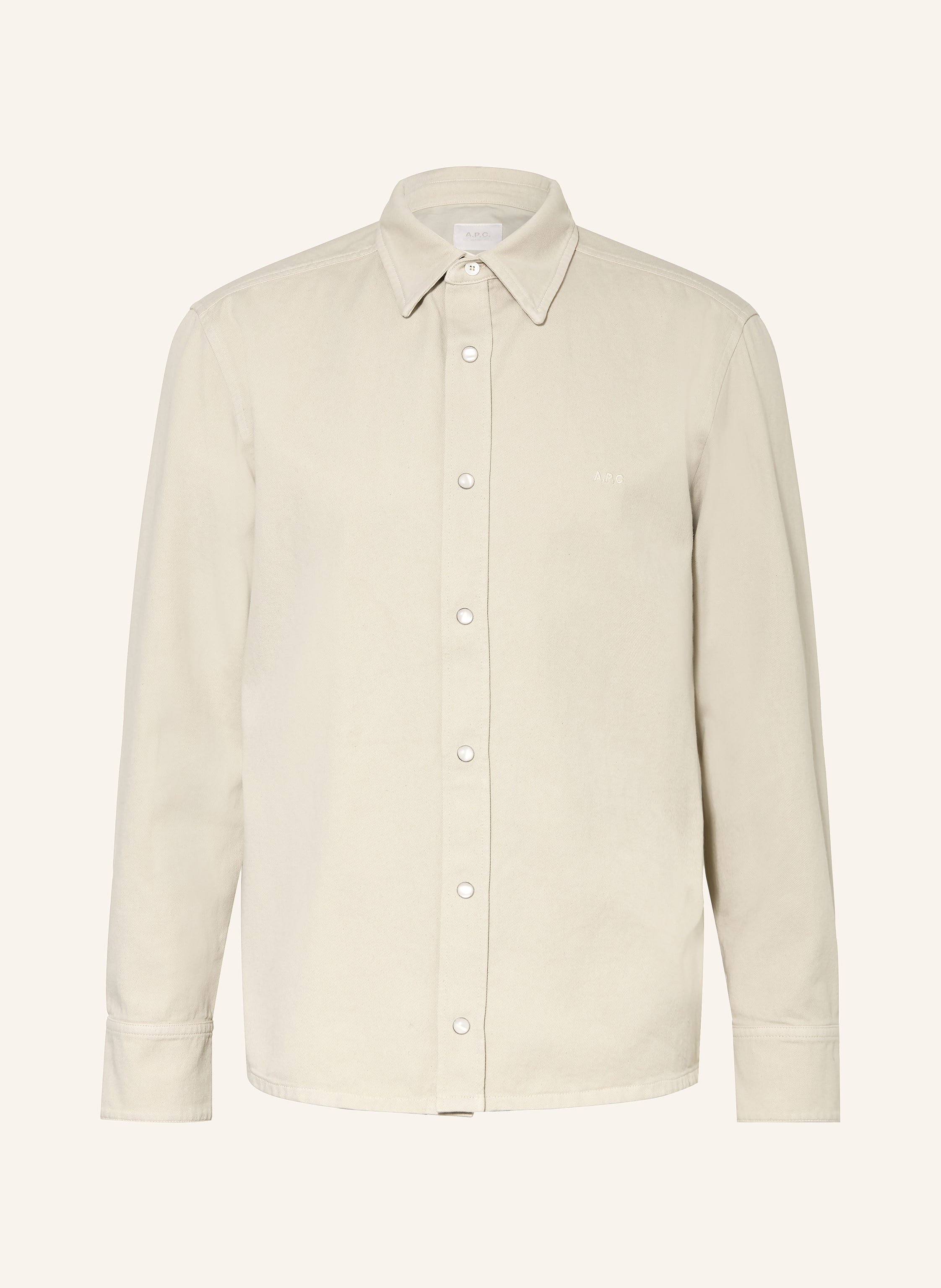 A.P.C. A.P.C. Hemd Comfort Fit beige in BEIGE