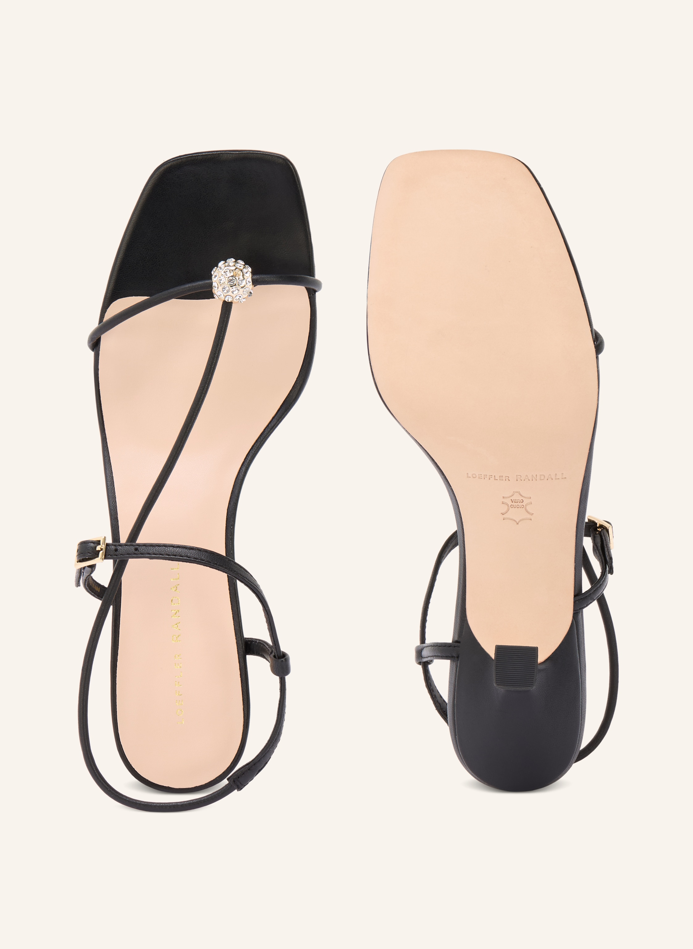 Thumbnail - Loeffler Randall Sandaletten Triana Mit Schmucksteinen schwarz