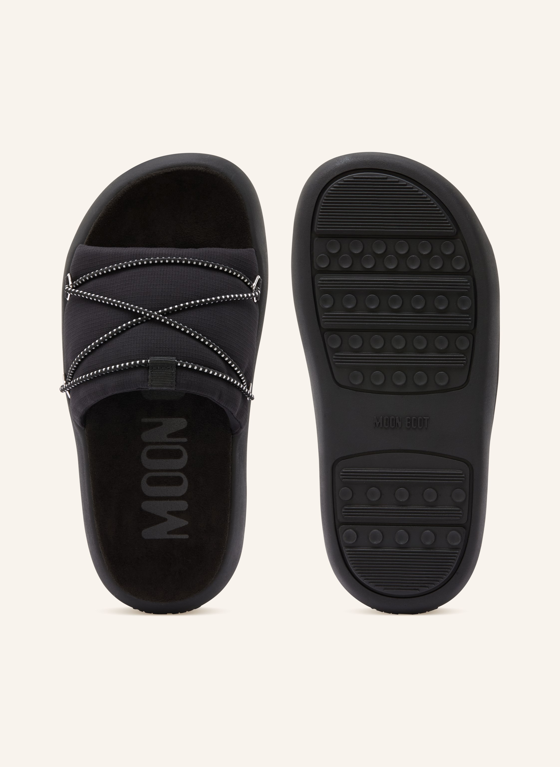 Thumbnail - Moon Boot Plateau-Pantoletten Icon Slide schwarz