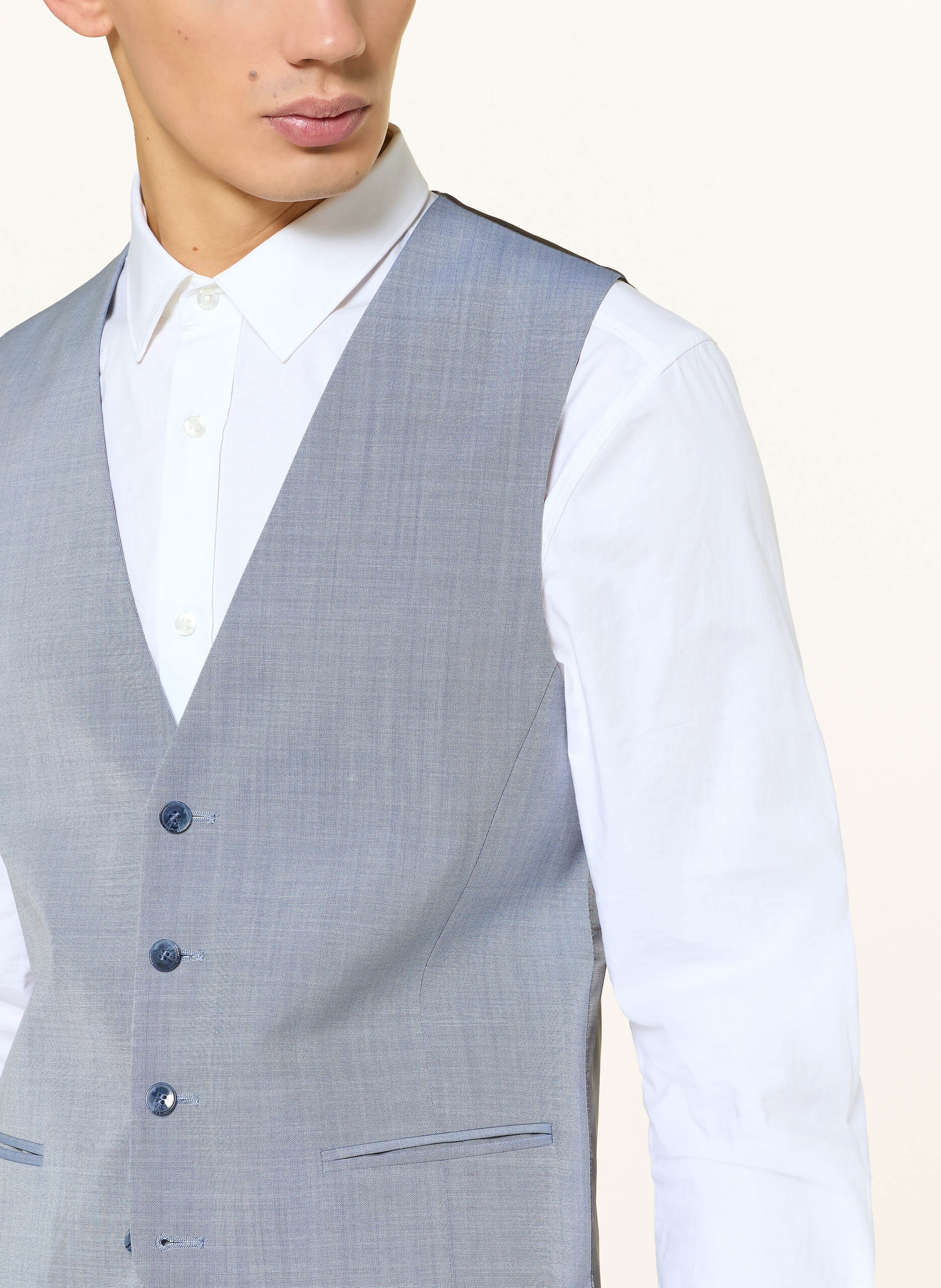 Thumbnail - Hugo Anzugweste Vin Extra Slim Fit blau