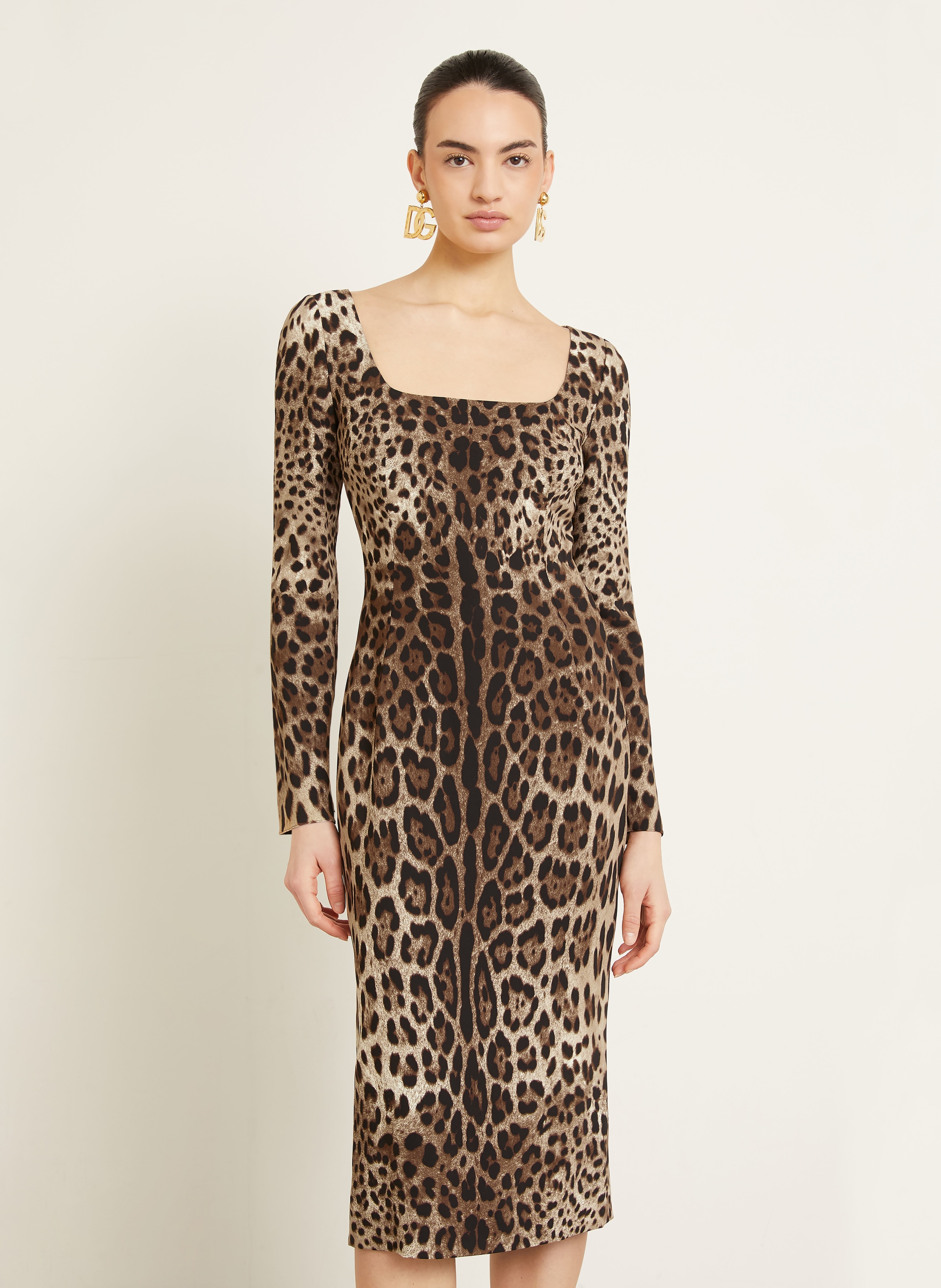 Thumbnail - Dolce & Gabbana Etuikleid braun