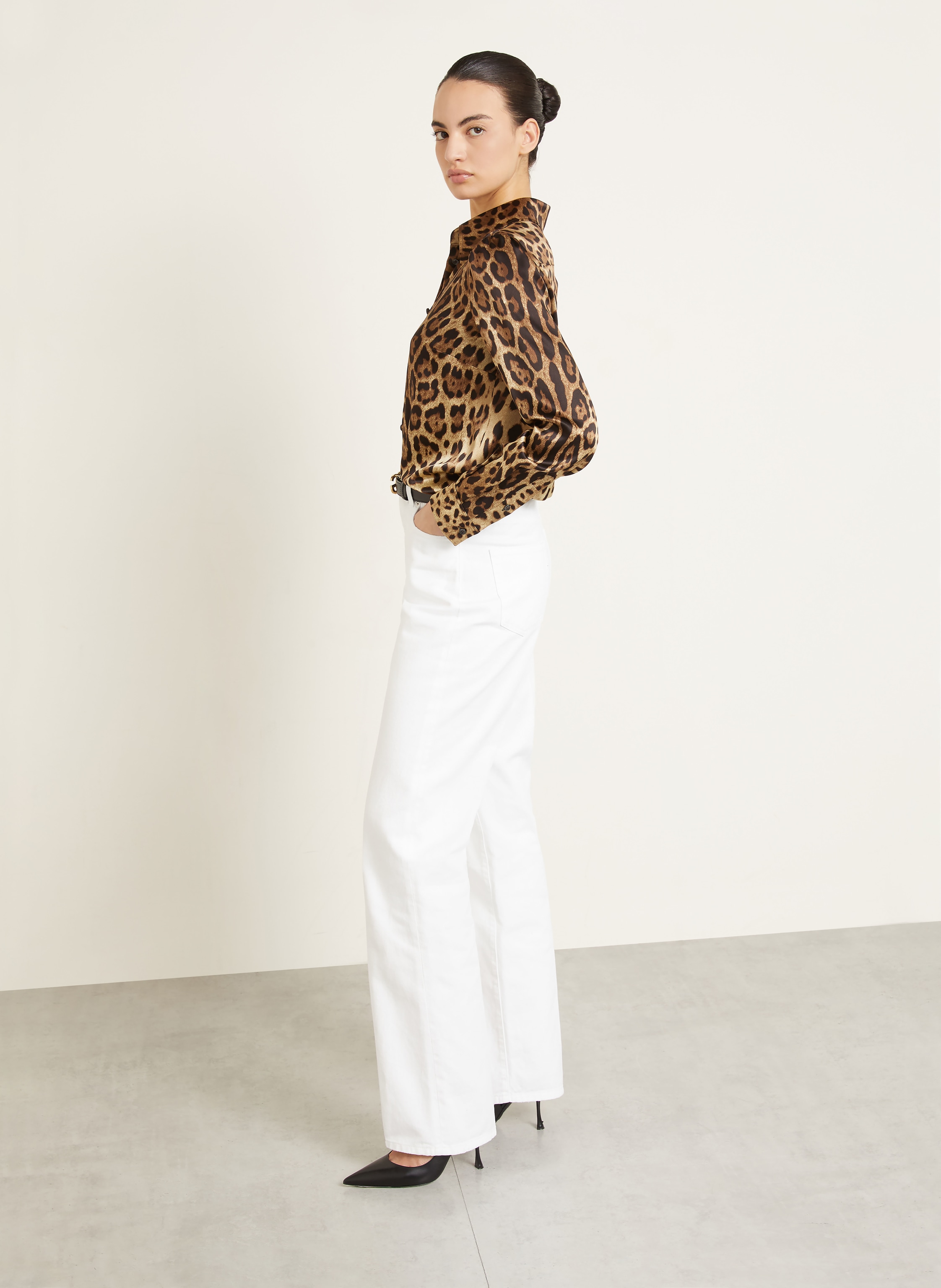 Thumbnail - Dolce & Gabbana Straight Jeans weiss