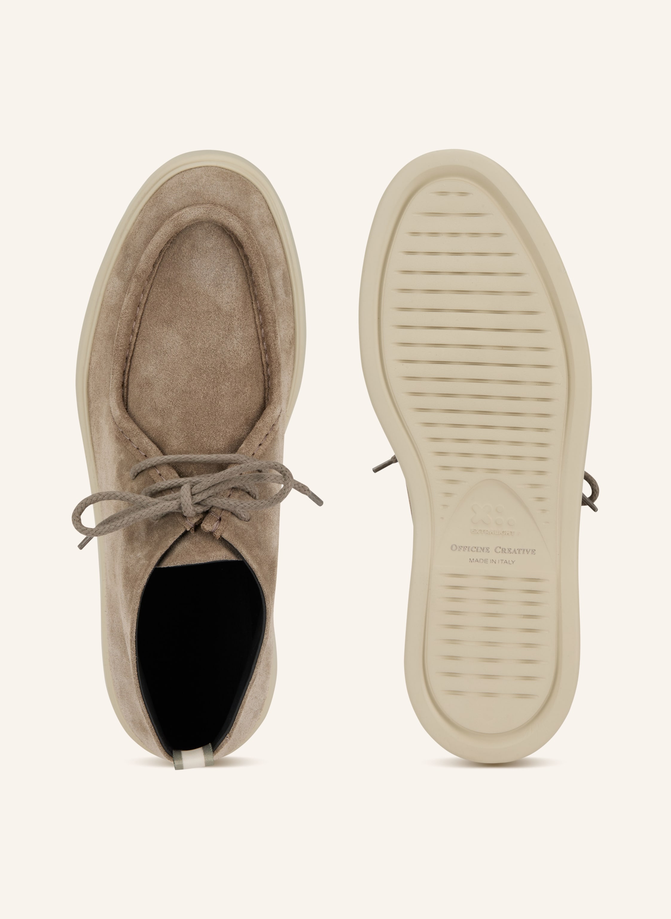 Thumbnail - Officine Creative Schnürboots Frame beige