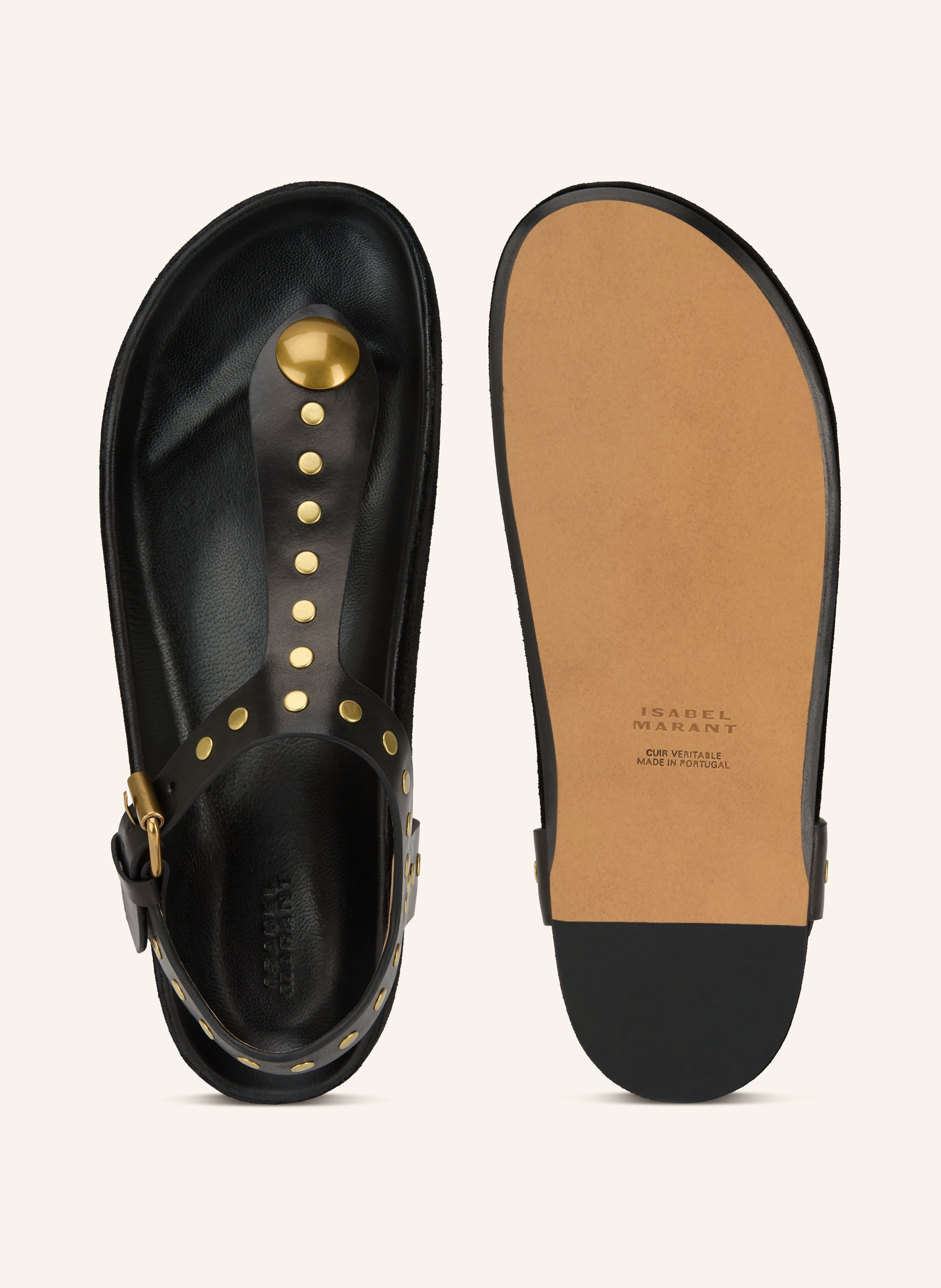 Thumbnail - Isabel Marant Zehentrenner Mit Nieten schwarz