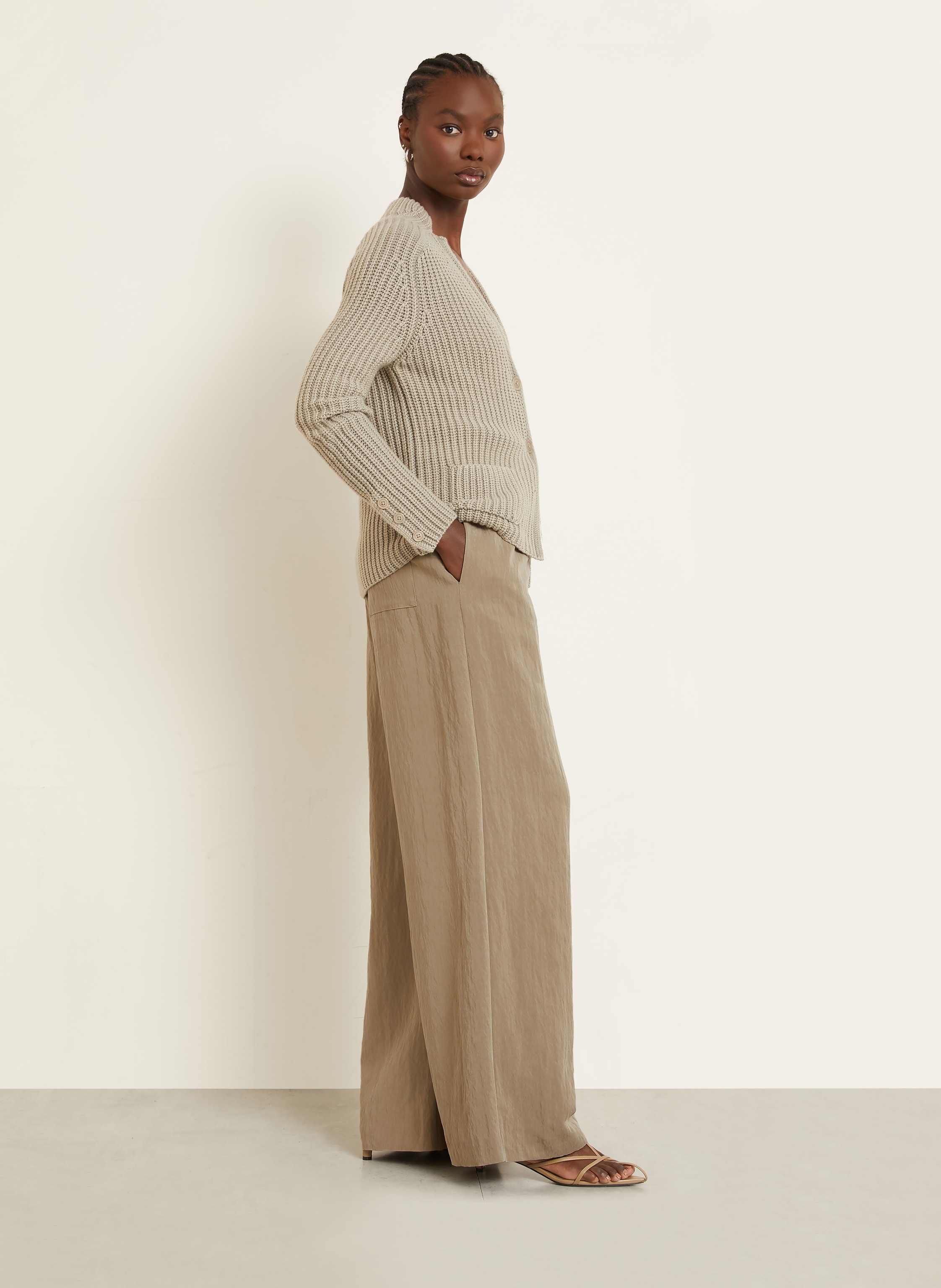 Thumbnail - Iris Von Arnim Hose Im Jogging-Stil beige