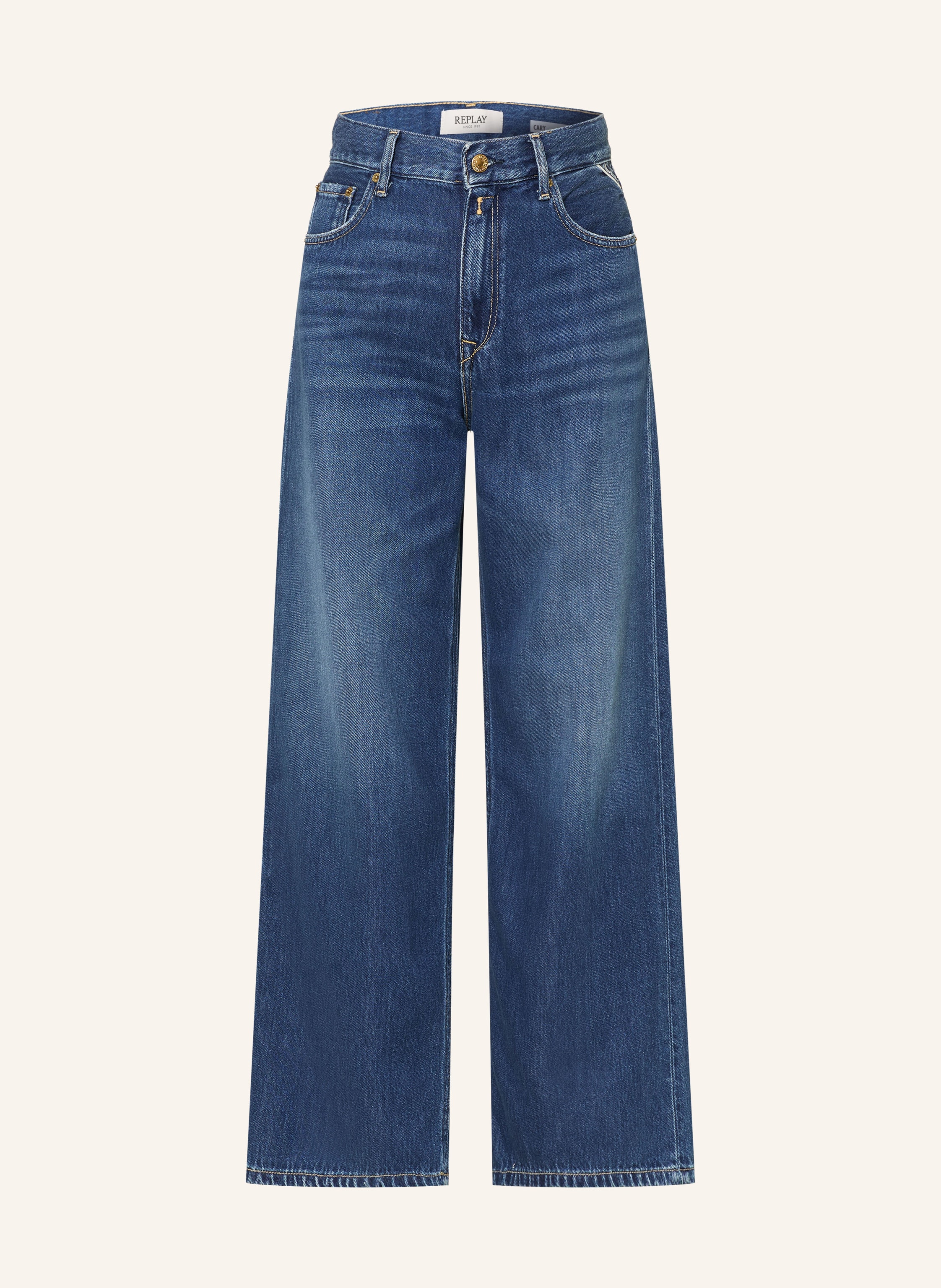 Replay Wide Leg Jeans Cary blau