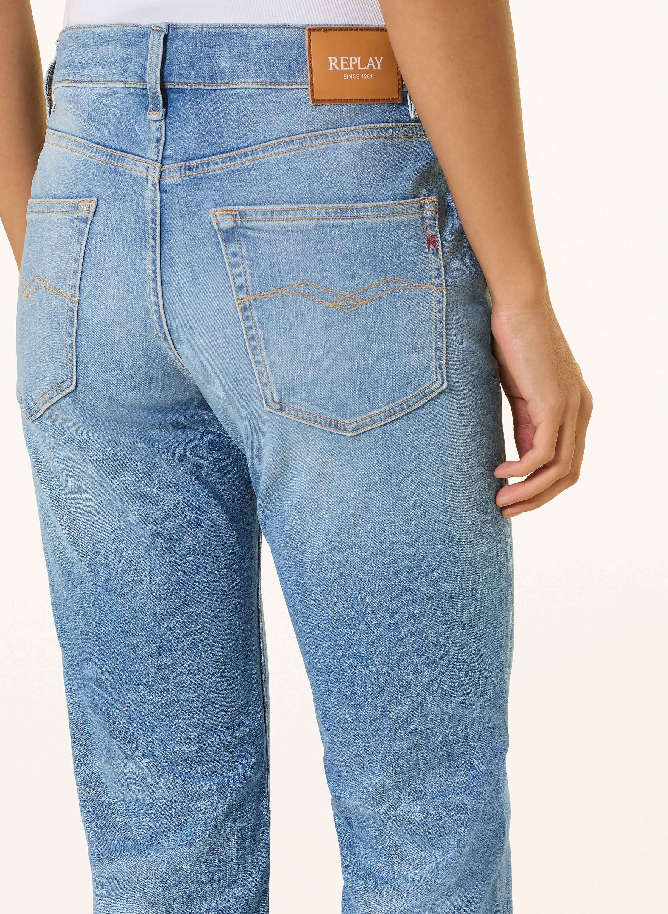 Thumbnail - Replay Straight Jeans Akeme blau