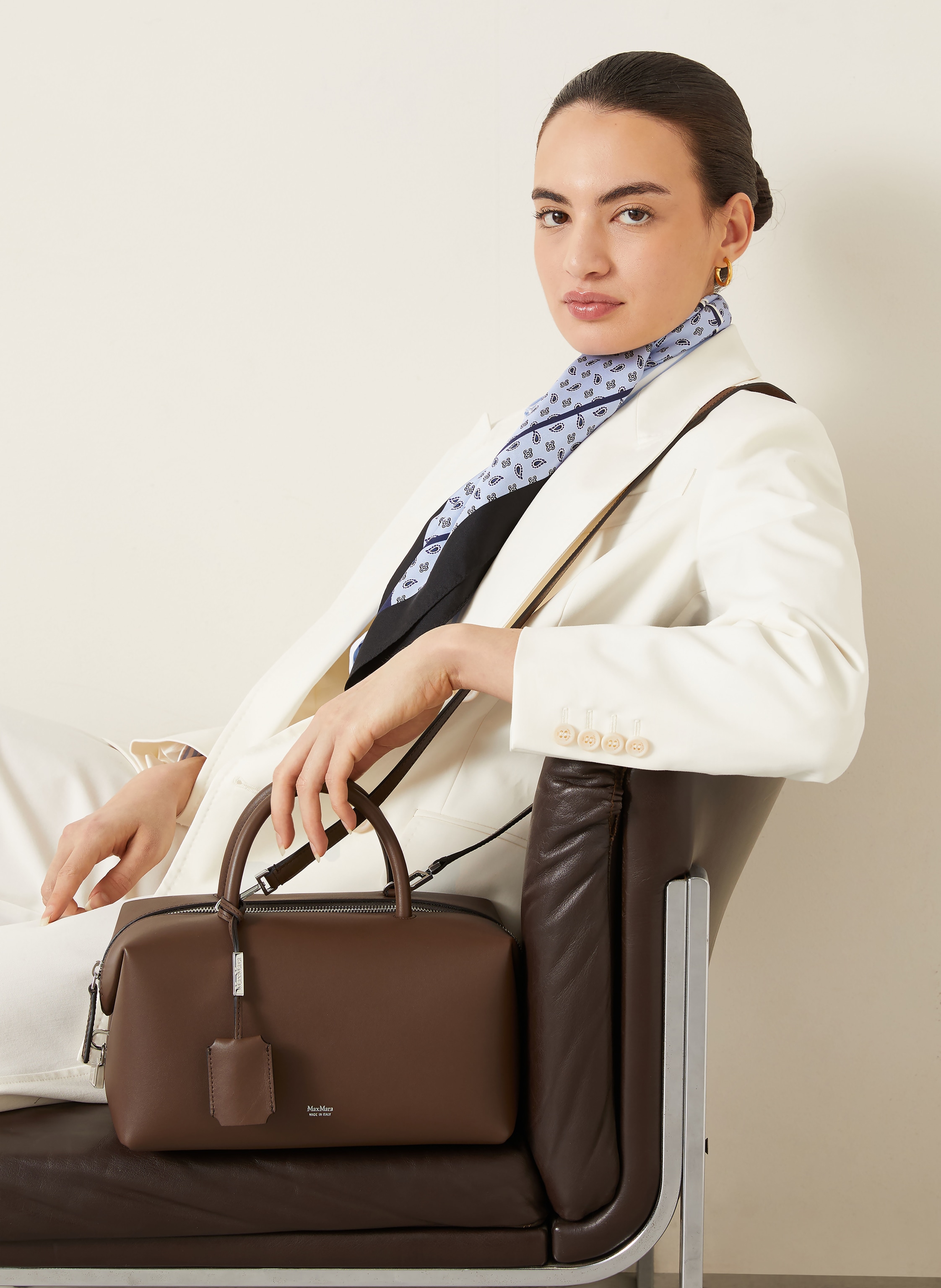 Thumbnail - Max Mara Handtasche Holdallm braun