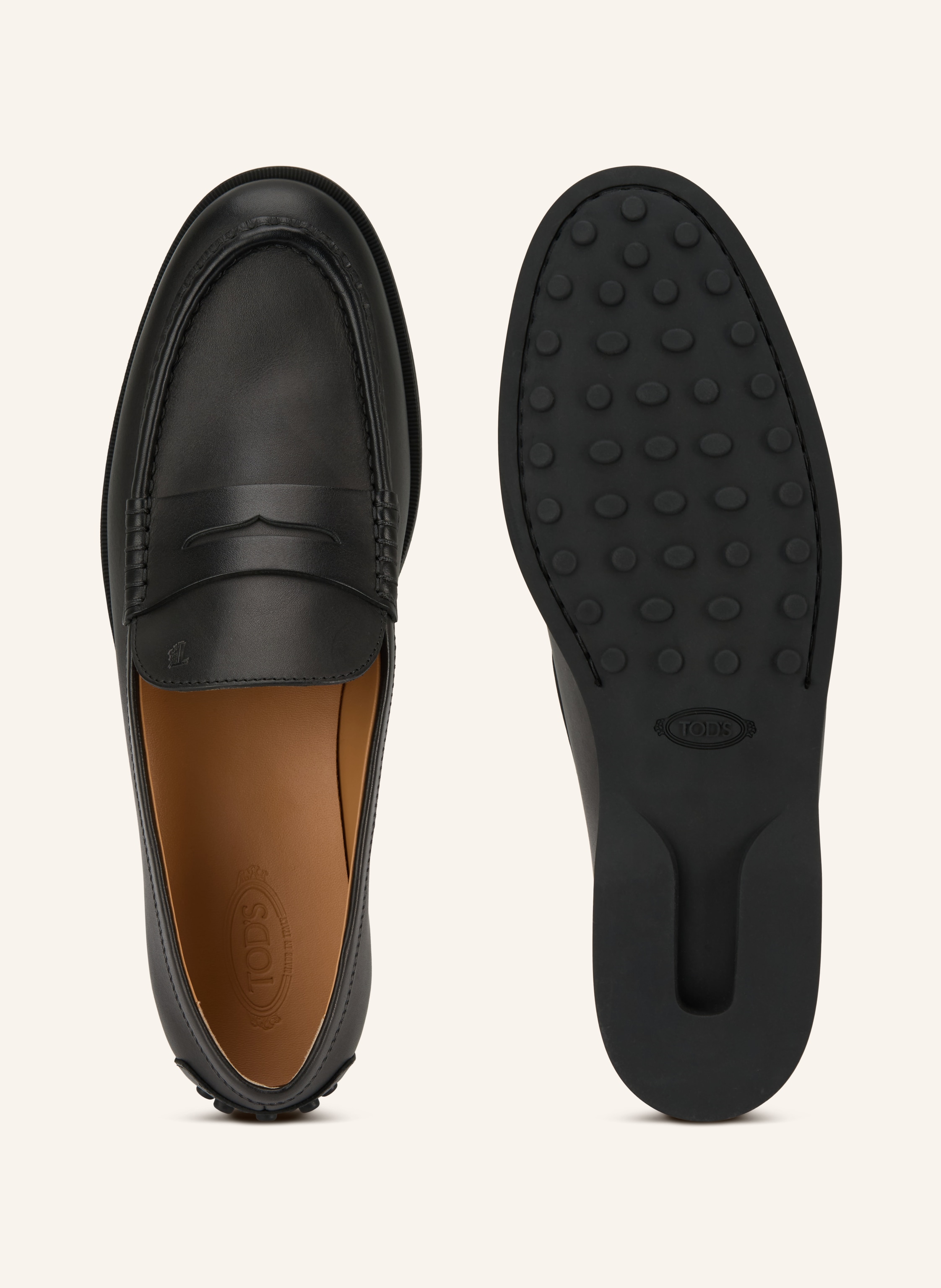 Thumbnail - Tod's Penny-Loafer Gomma schwarz
