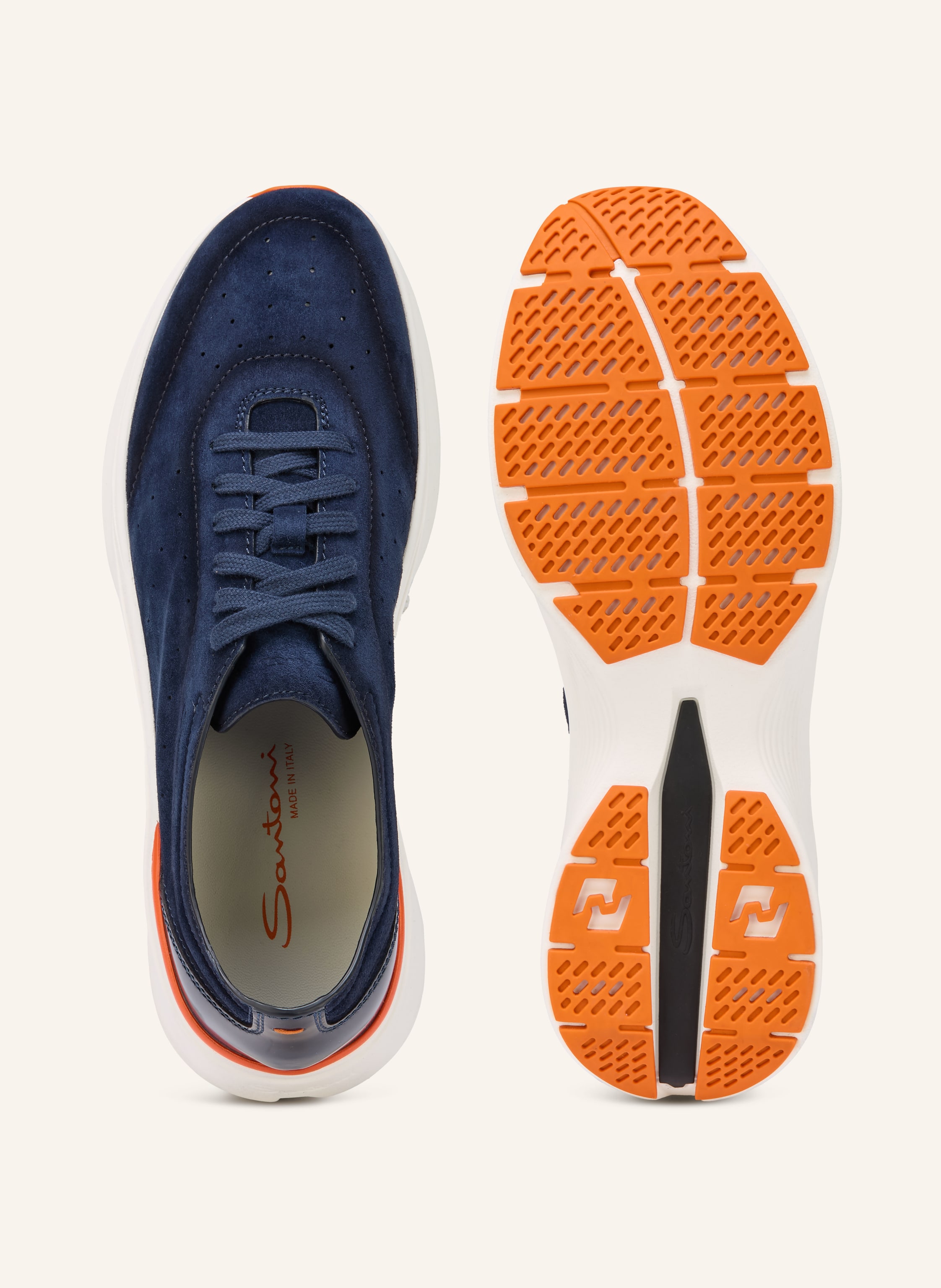 Thumbnail - Santoni Sneaker Bounce blau