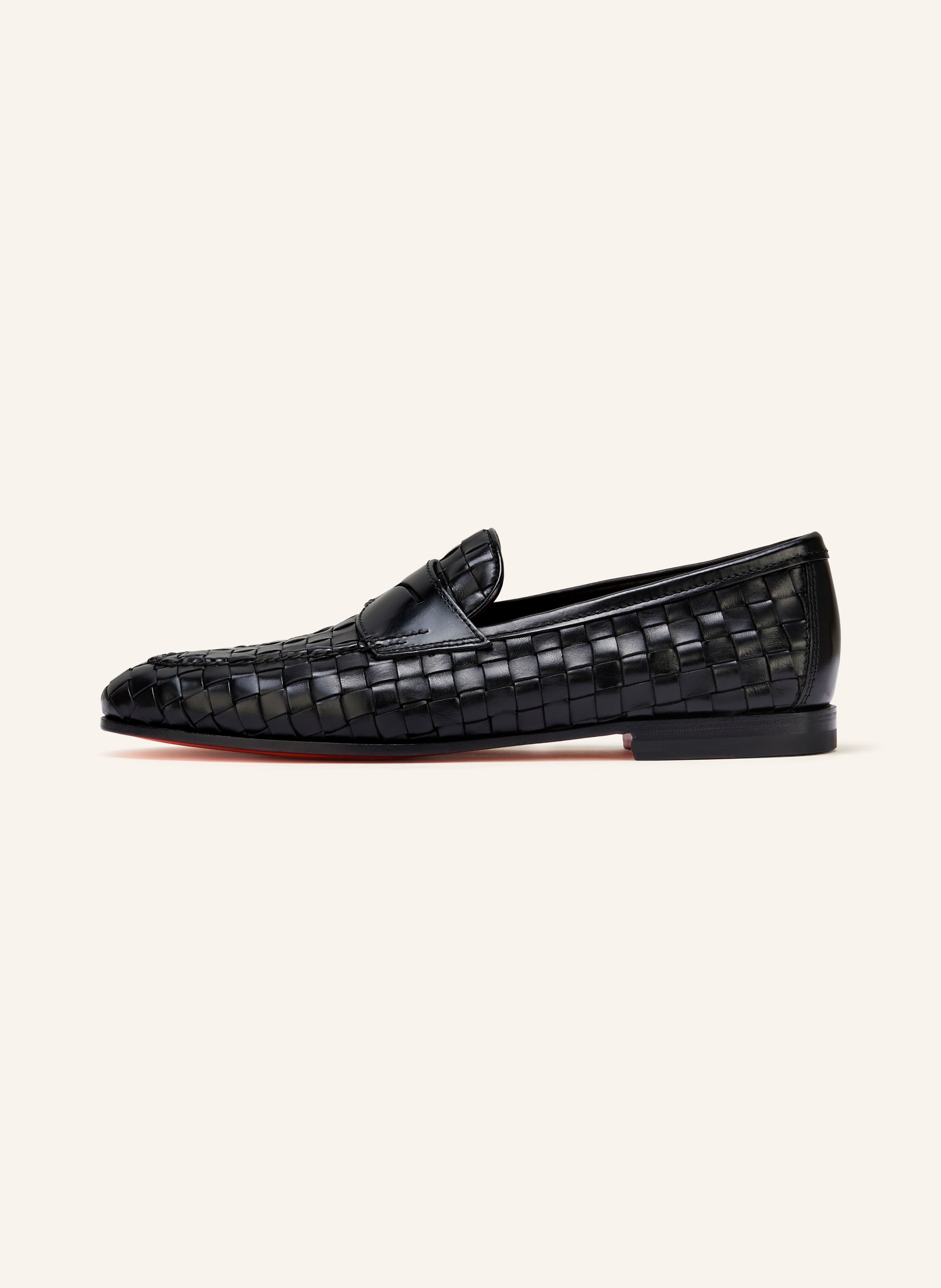 Thumbnail - Santoni Penny-Loafer Door Dama schwarz