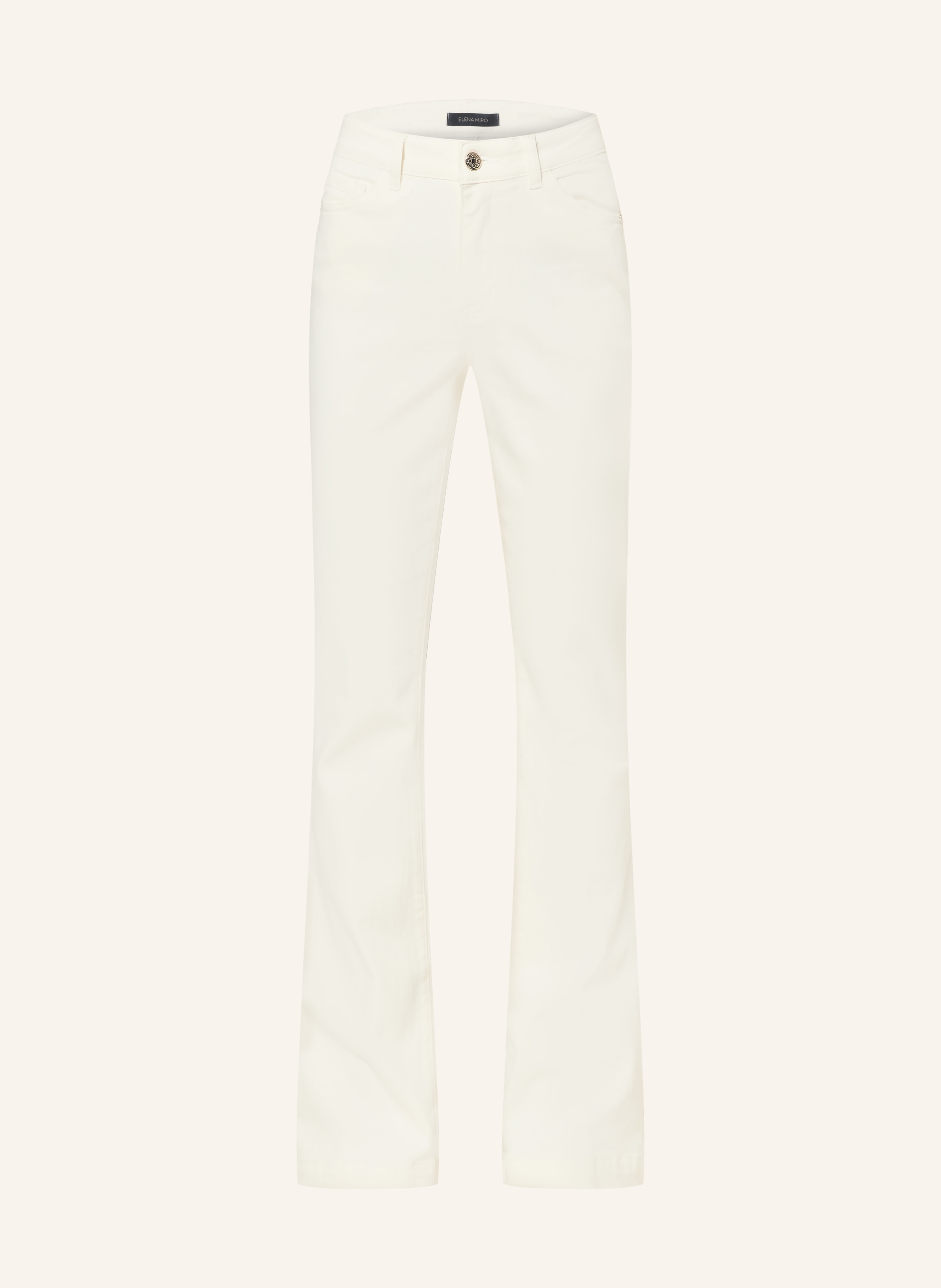 Elena Miro Bootcut Jeans beige