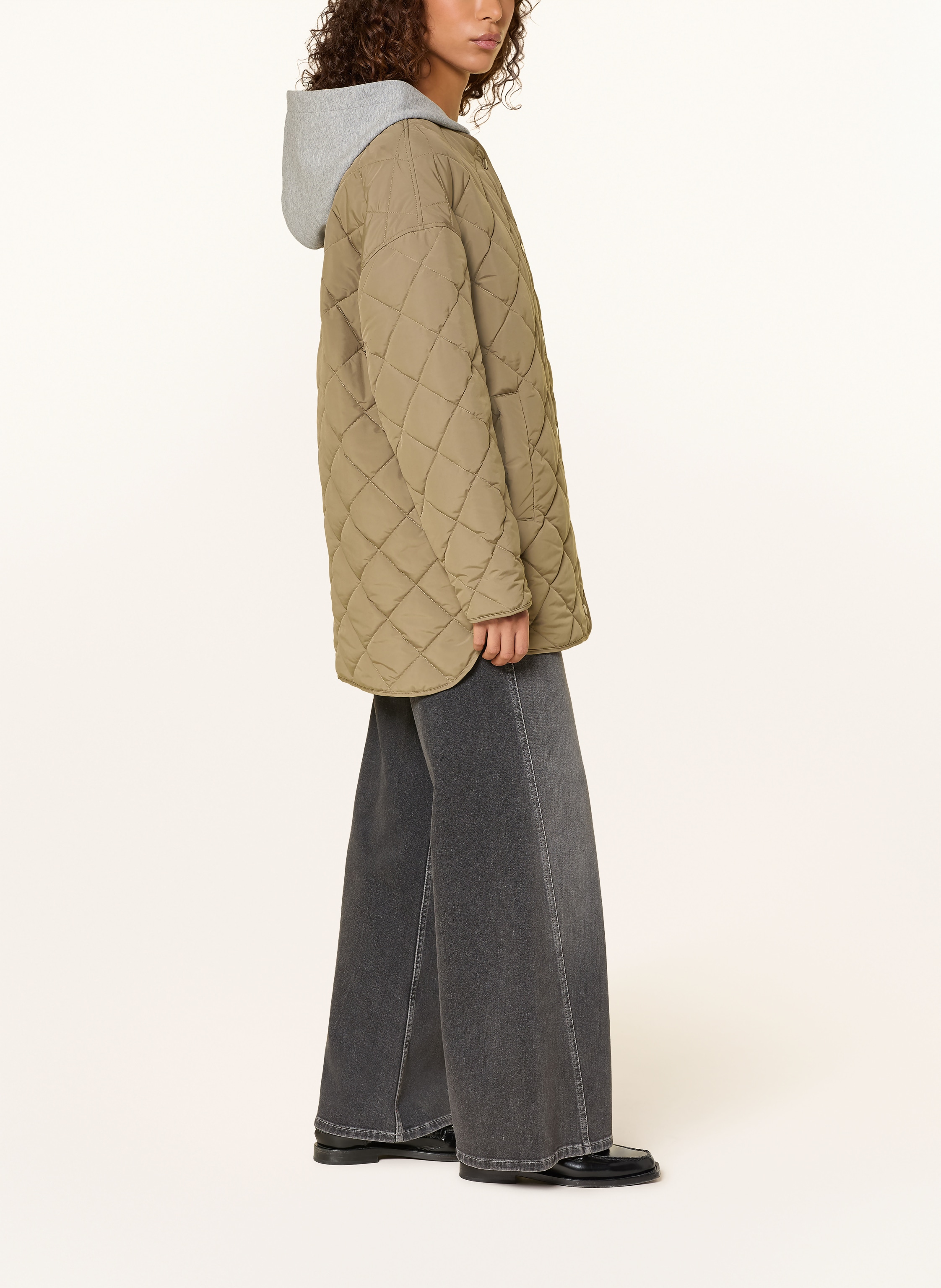 Thumbnail - Withblack Steppjacke Milana Mit Herausnehmbarer Blende gruen