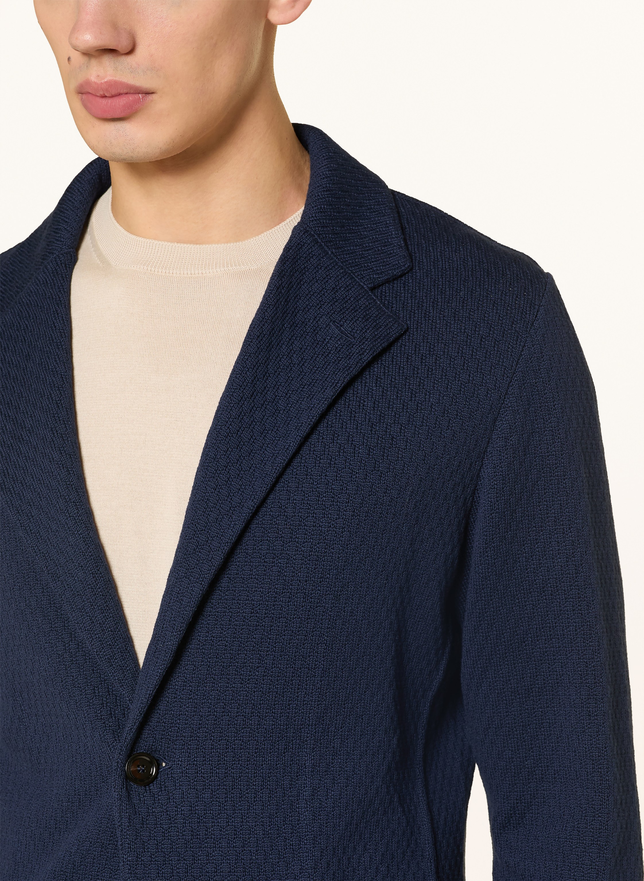 Thumbnail - Lardini Stricksakko Extra Slim Fit blau