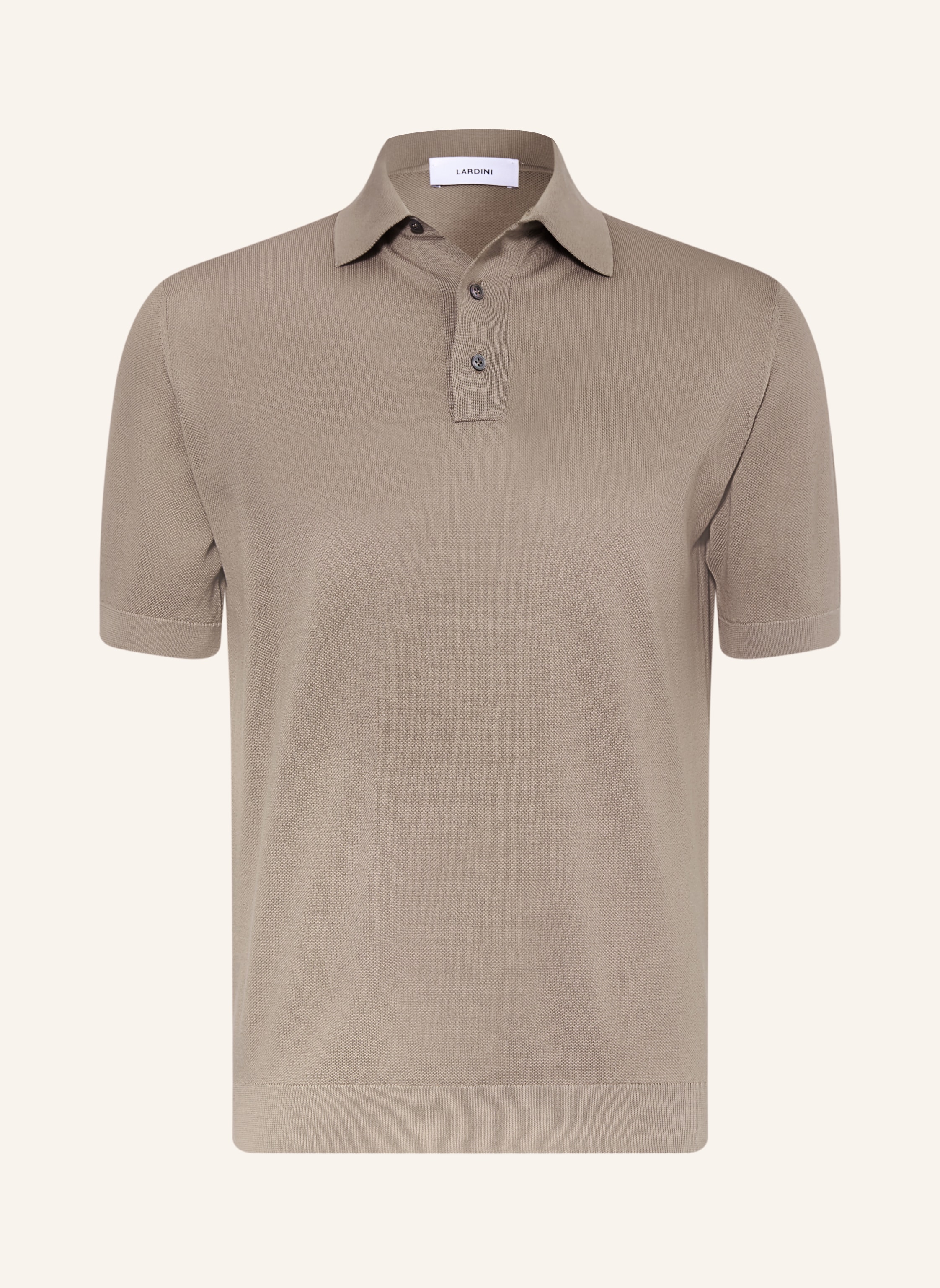 Lardini Piqué-Poloshirt beige