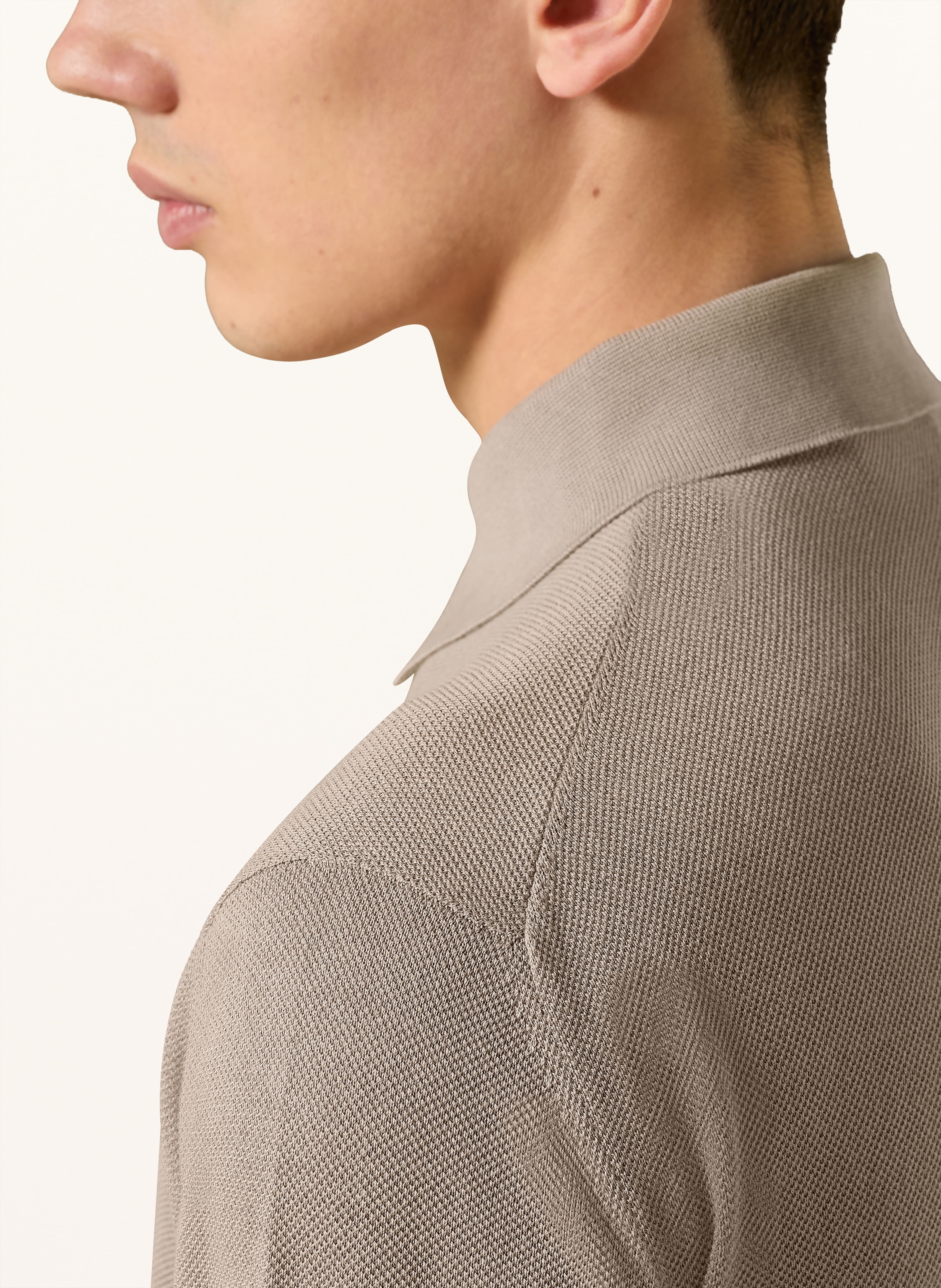 Thumbnail - Lardini Piqué-Poloshirt beige