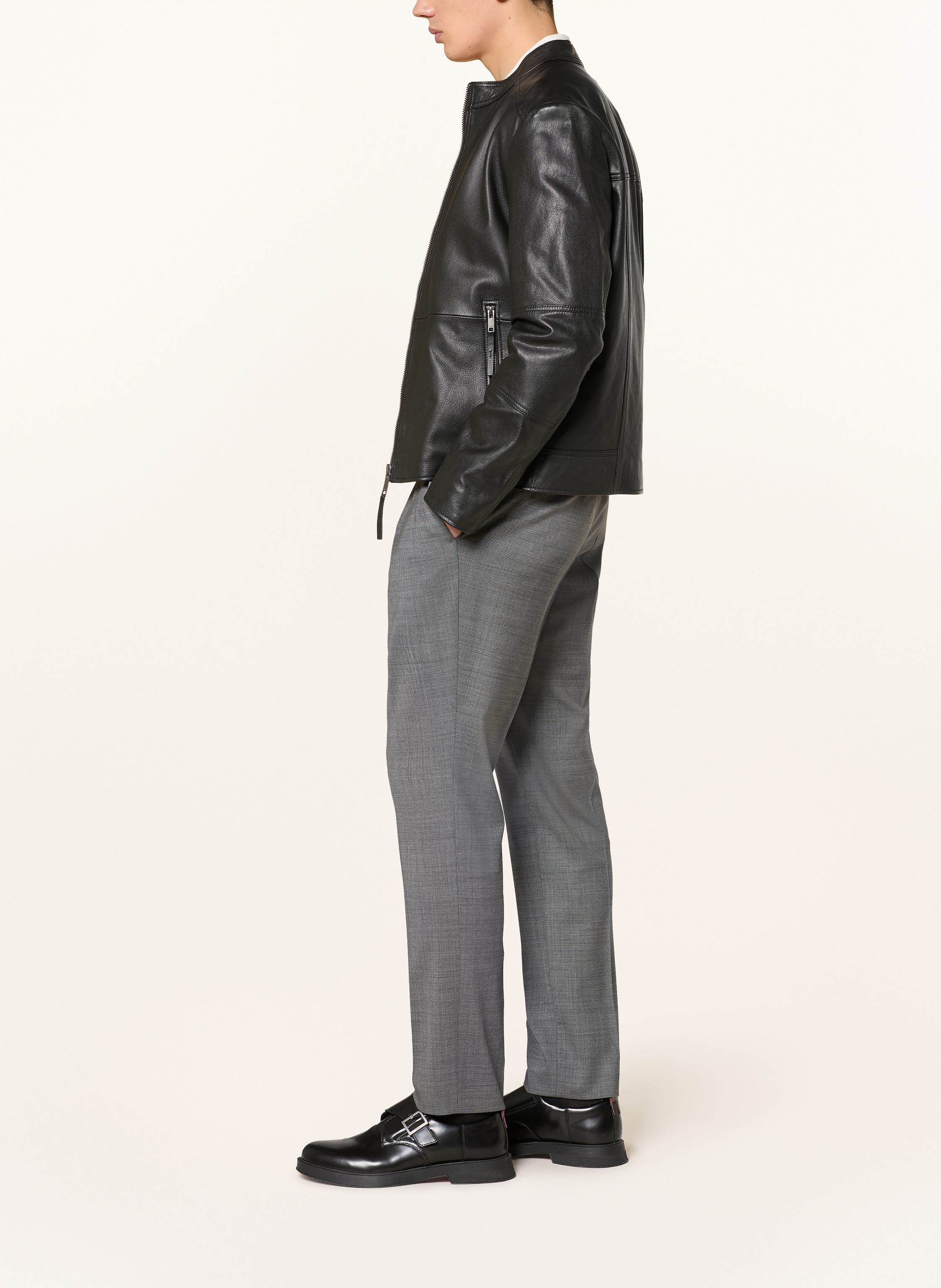 Thumbnail - Hugo Hose Getlin Im Jogging-Stil Slim Fit grau