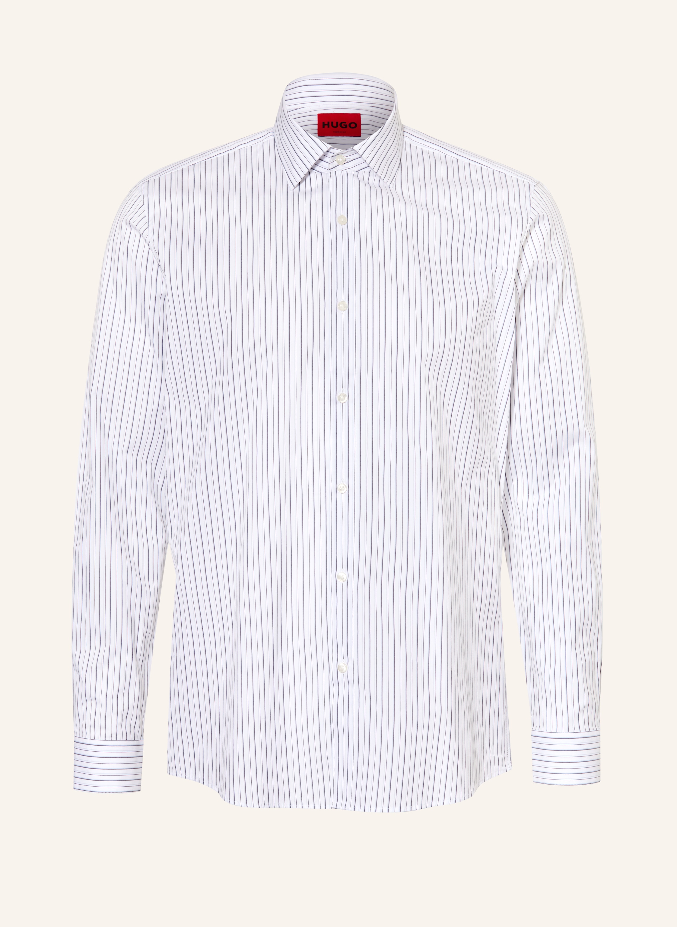 Hugo Hugo Hemd Valerio Modern Fit weiss in WEISS / DUNKELGRAU