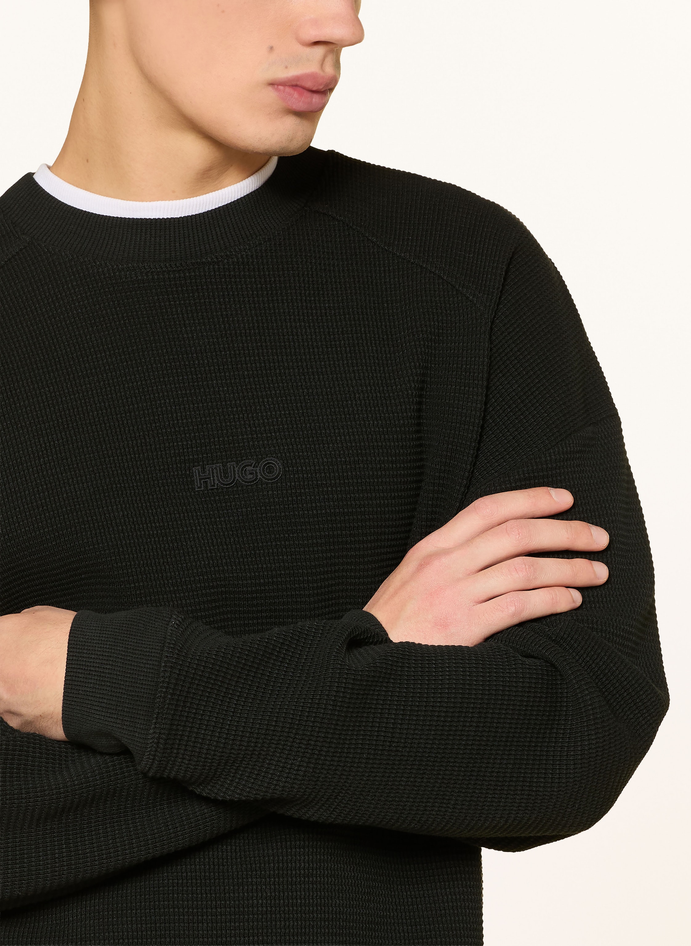 Thumbnail - Hugo Pullover Dafflyn schwarz