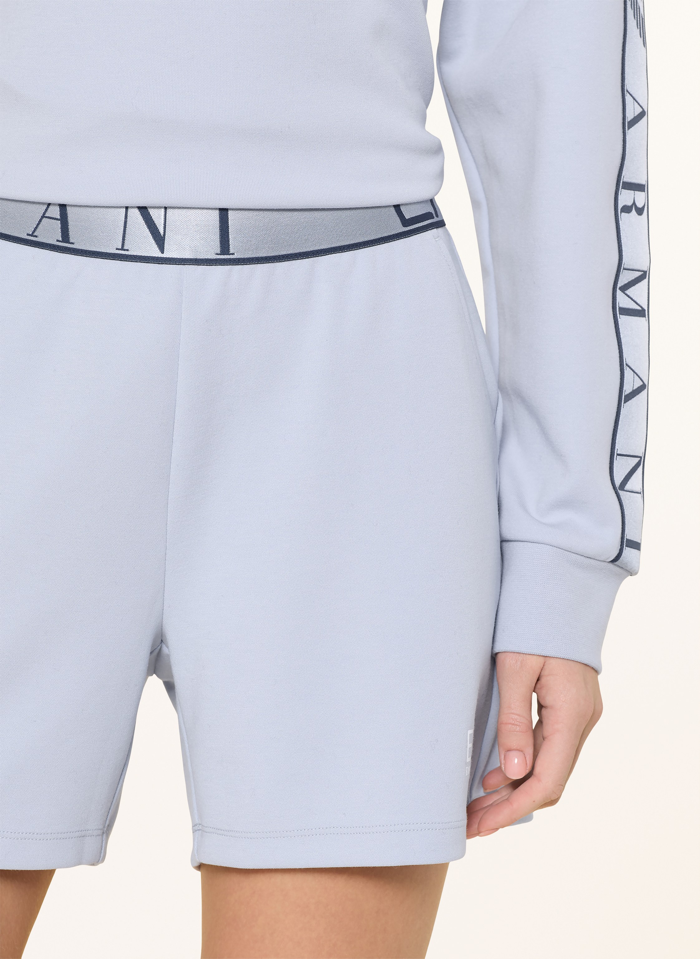 Thumbnail - ea7 Emporio Armani Sweatshorts blau
