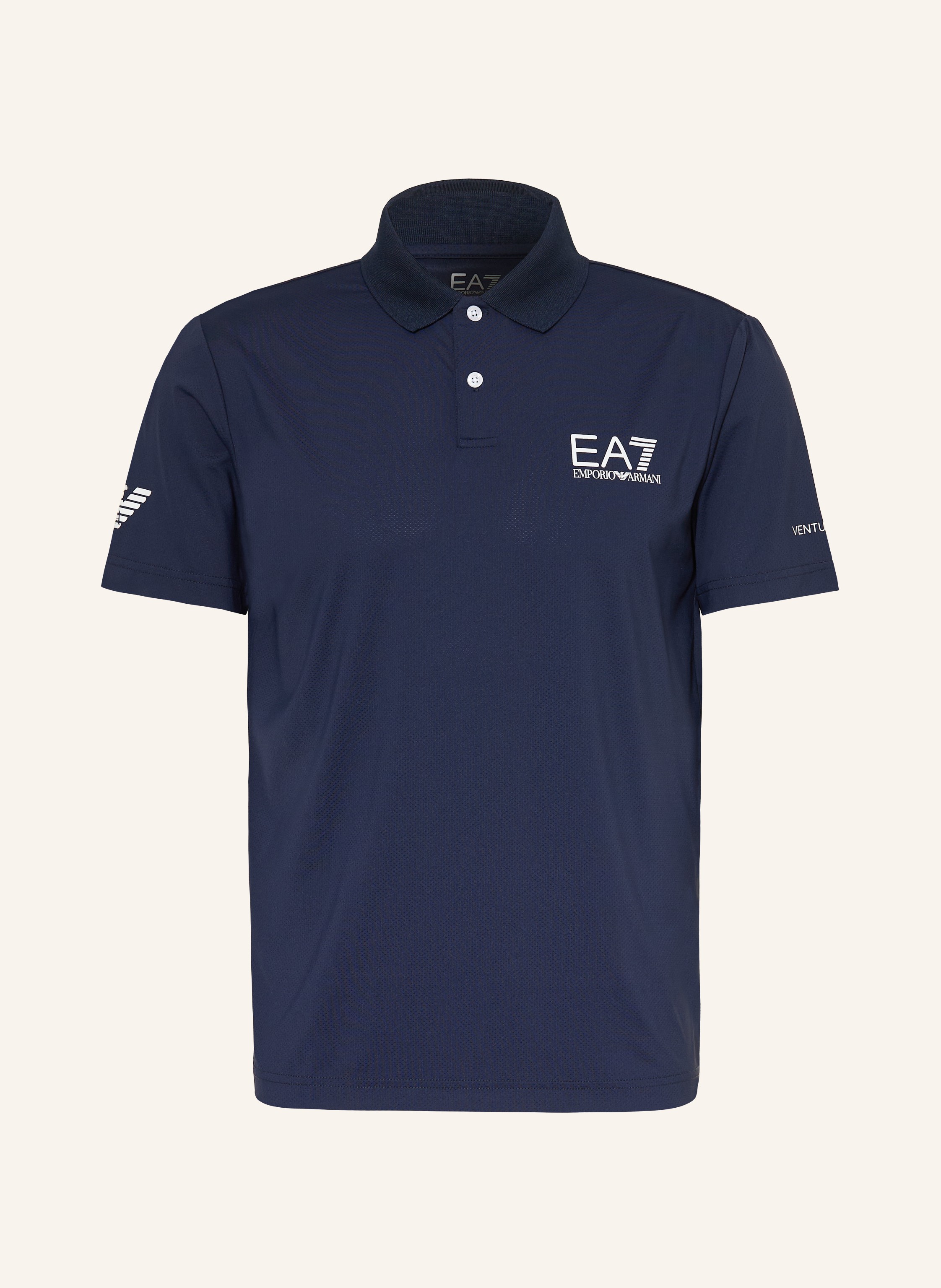 ea7 Emporio Armani Funktions-Poloshirt blau