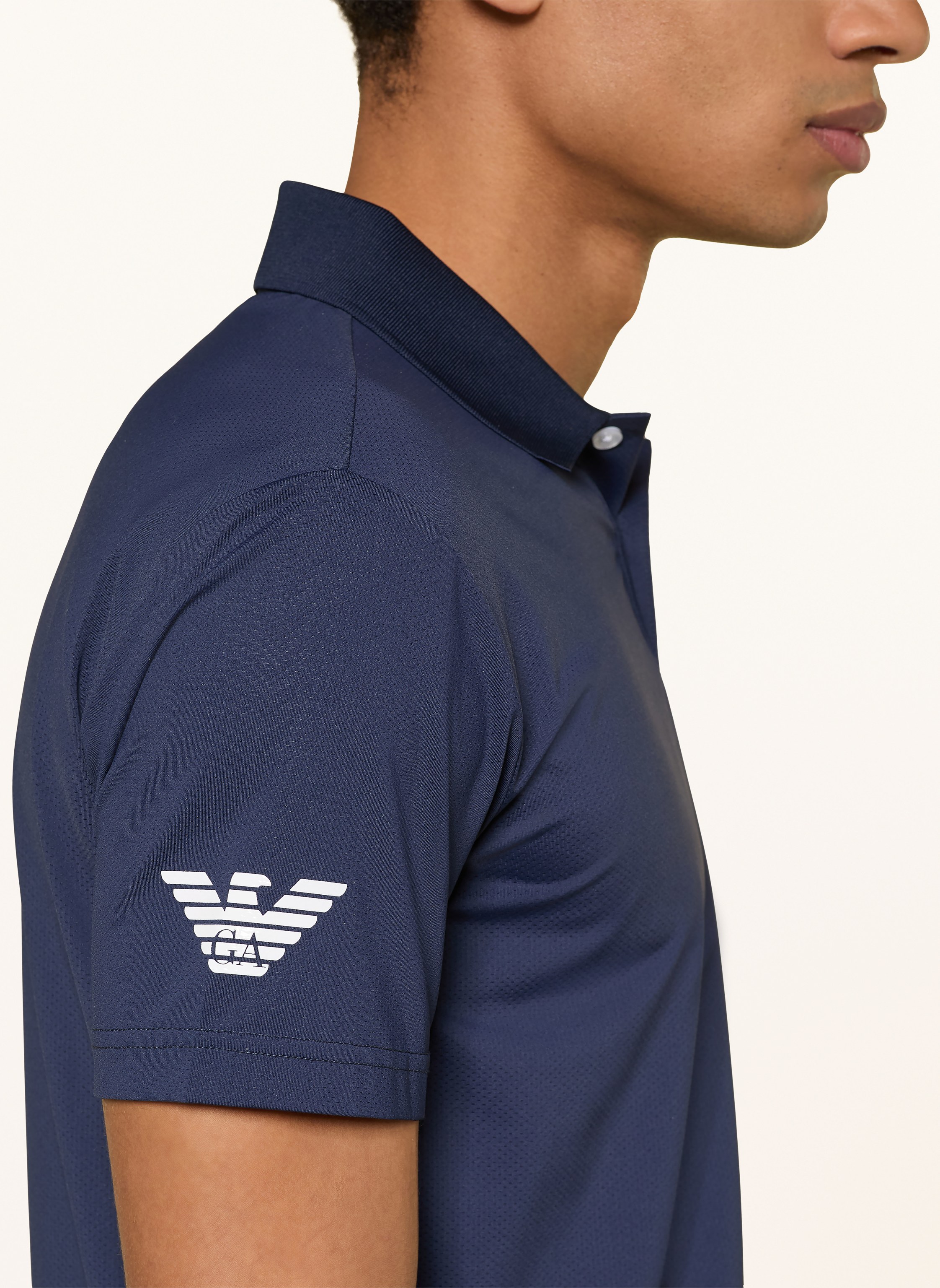 Thumbnail - ea7 Emporio Armani Funktions-Poloshirt blau