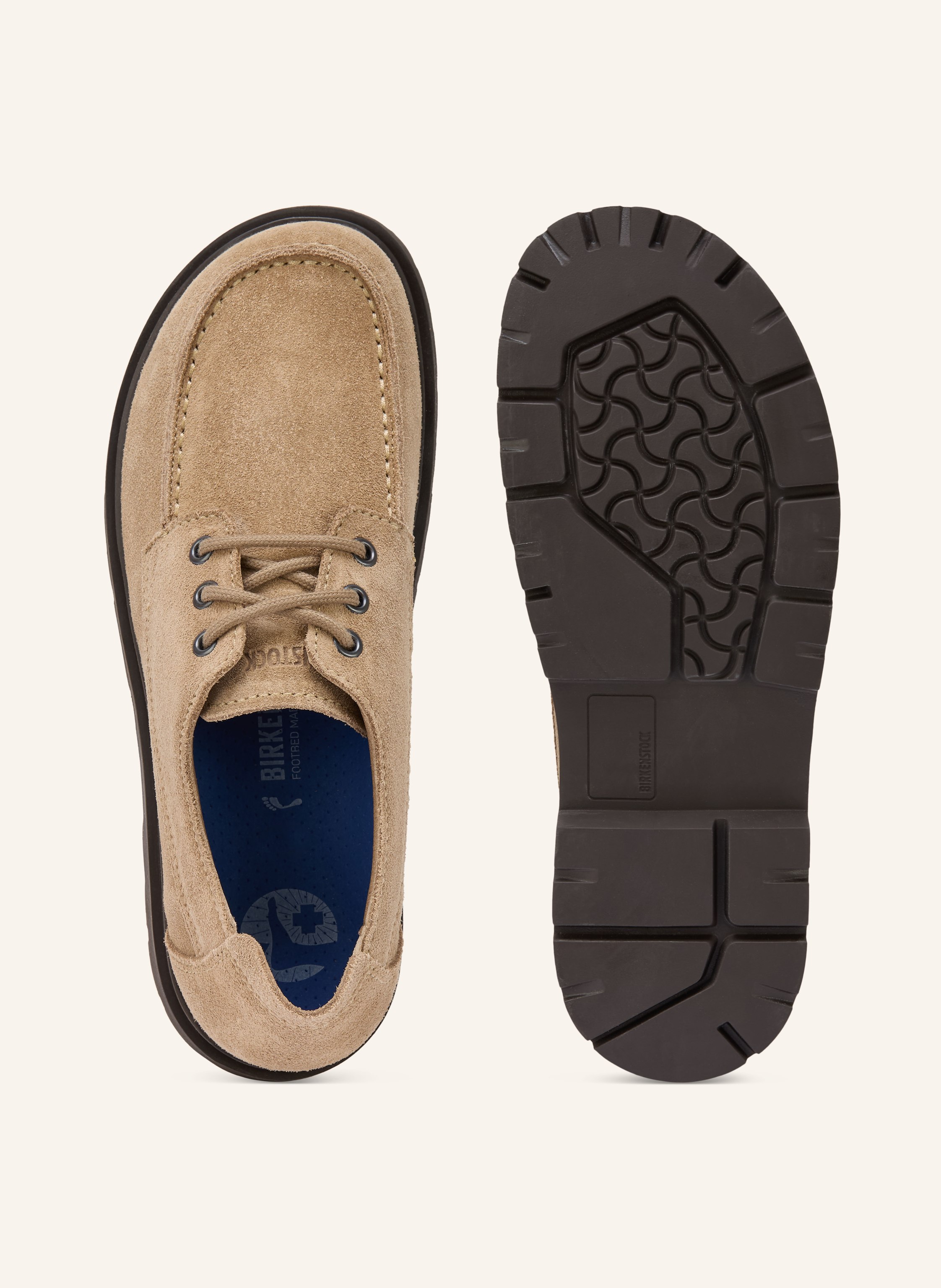 Thumbnail - Birkenstock Desert Boots Highwood Moc Lace beige