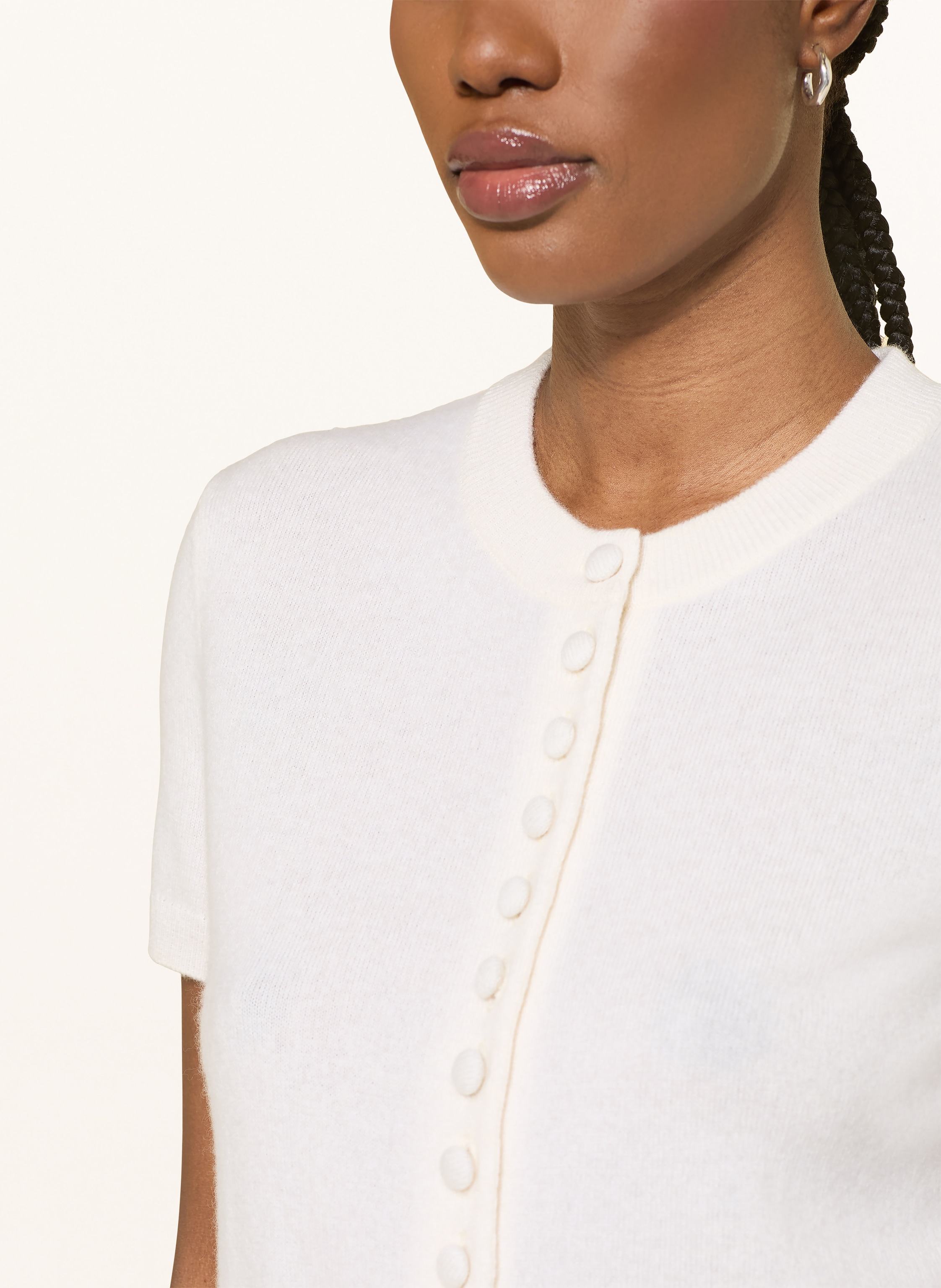 Thumbnail - Lisa Yang Strickjacke Aus Cashmere weiss