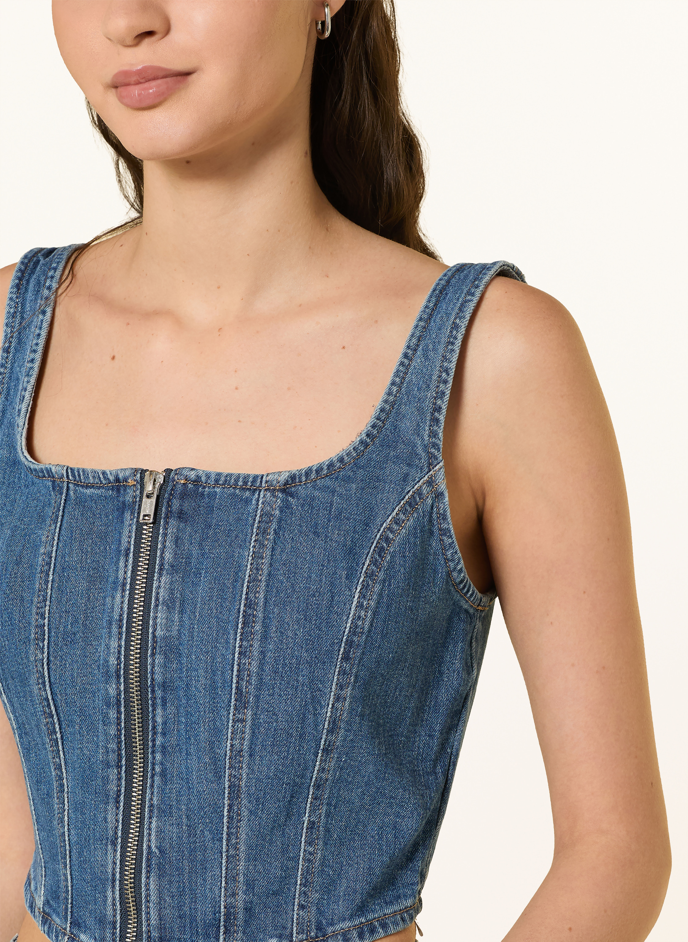 Thumbnail - Levi's® Cropped-Jeanstop blau