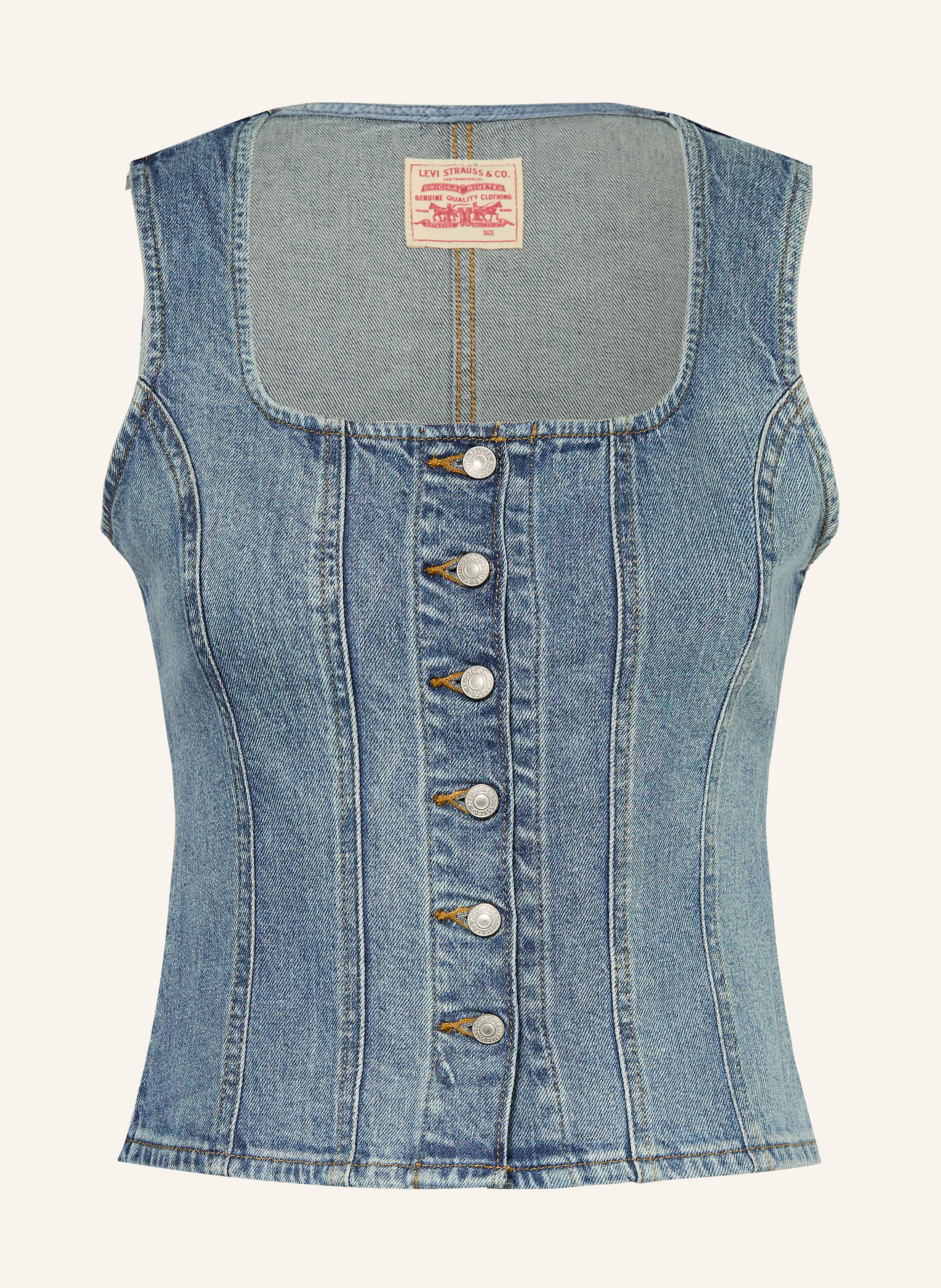 Levi's® Jeansweste What Now blau