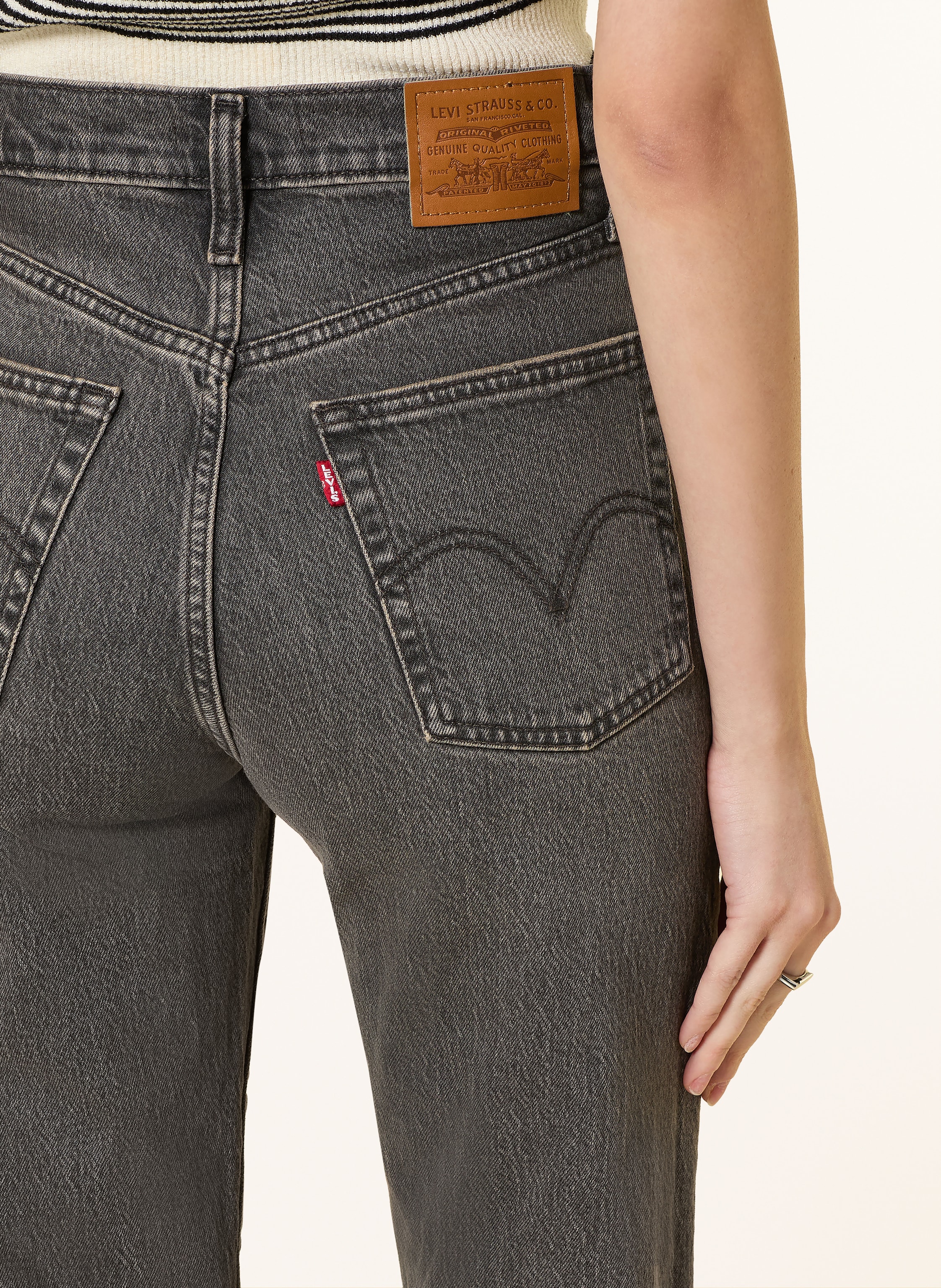 Thumbnail - Levi's® Straight Jeans Ribcage schwarz