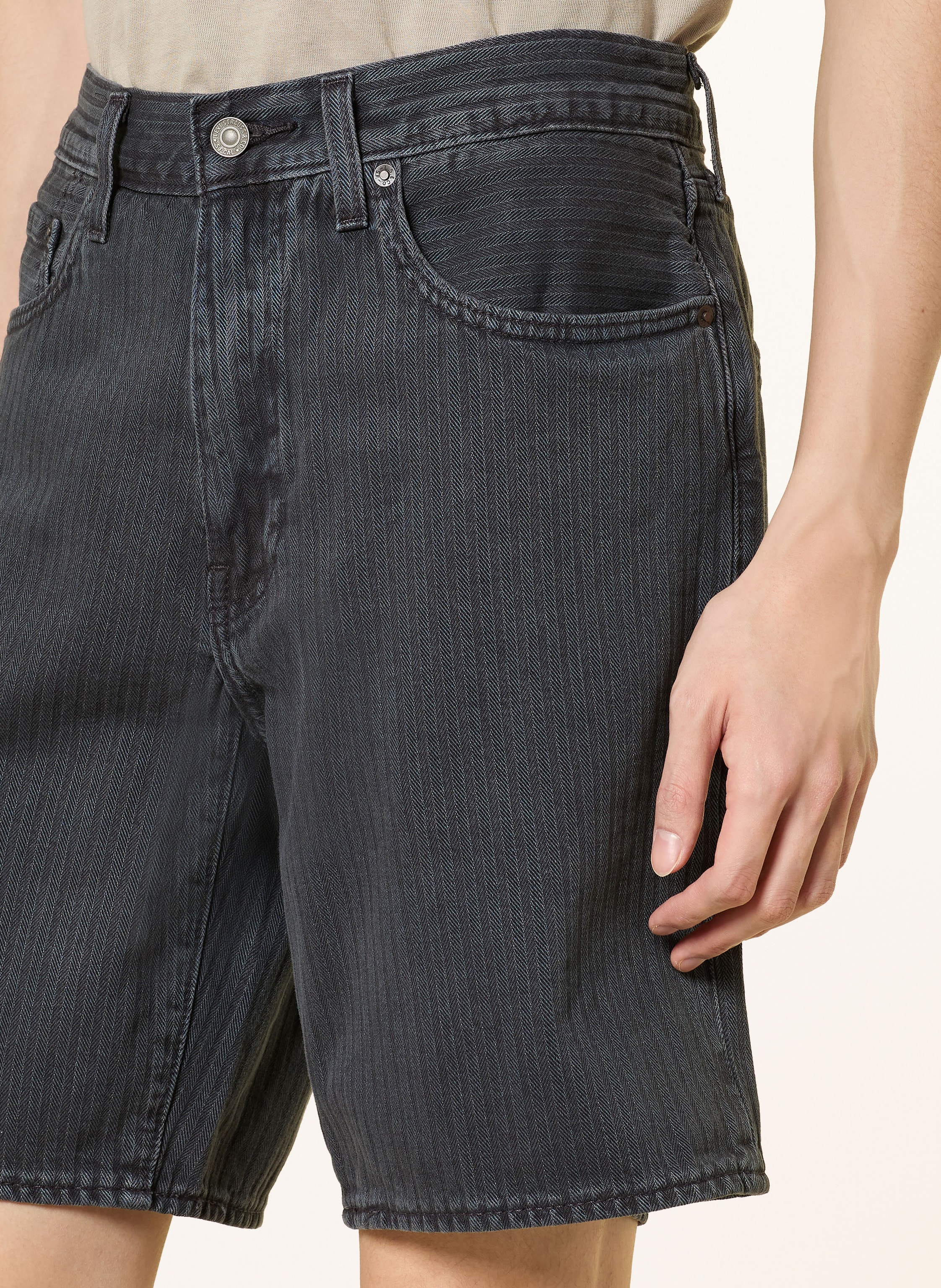 Thumbnail - Levi's® Jeansshorts 468 Loose Fit schwarz