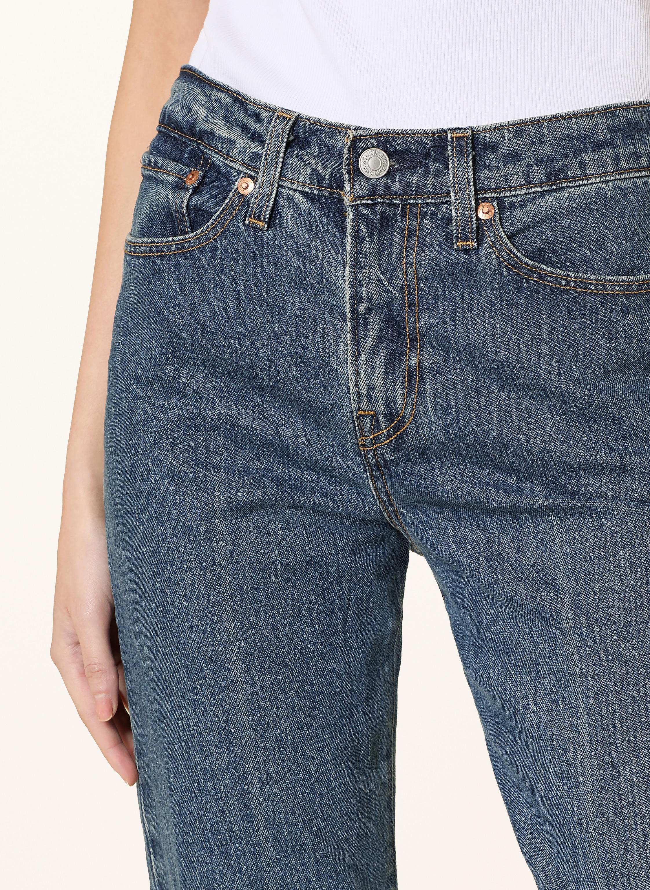 Thumbnail - Levi's® Straight Jeans Wedgie Slim blau