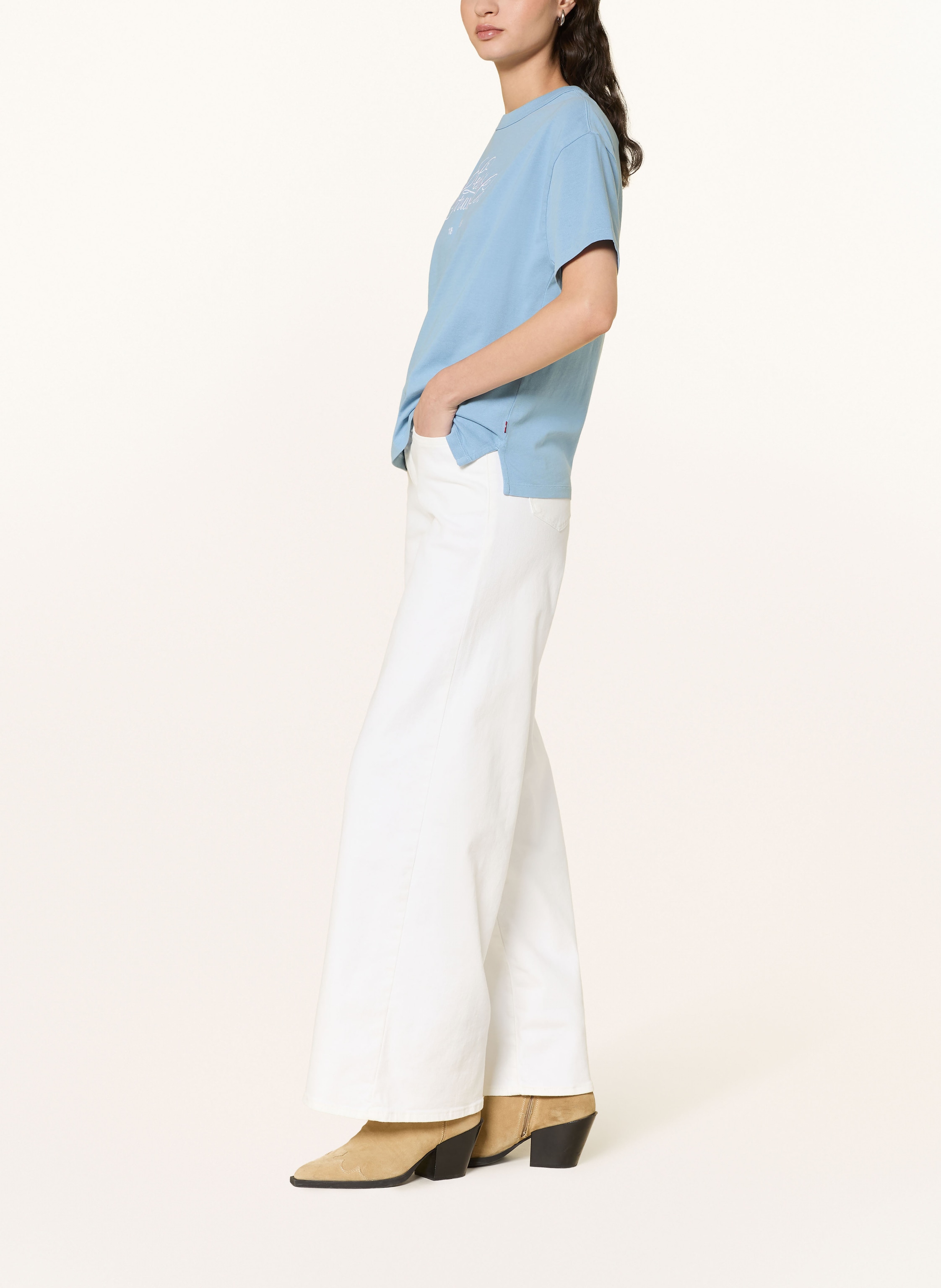 Thumbnail - Levi's® Wide Leg Jeans 318 Shaping weiss