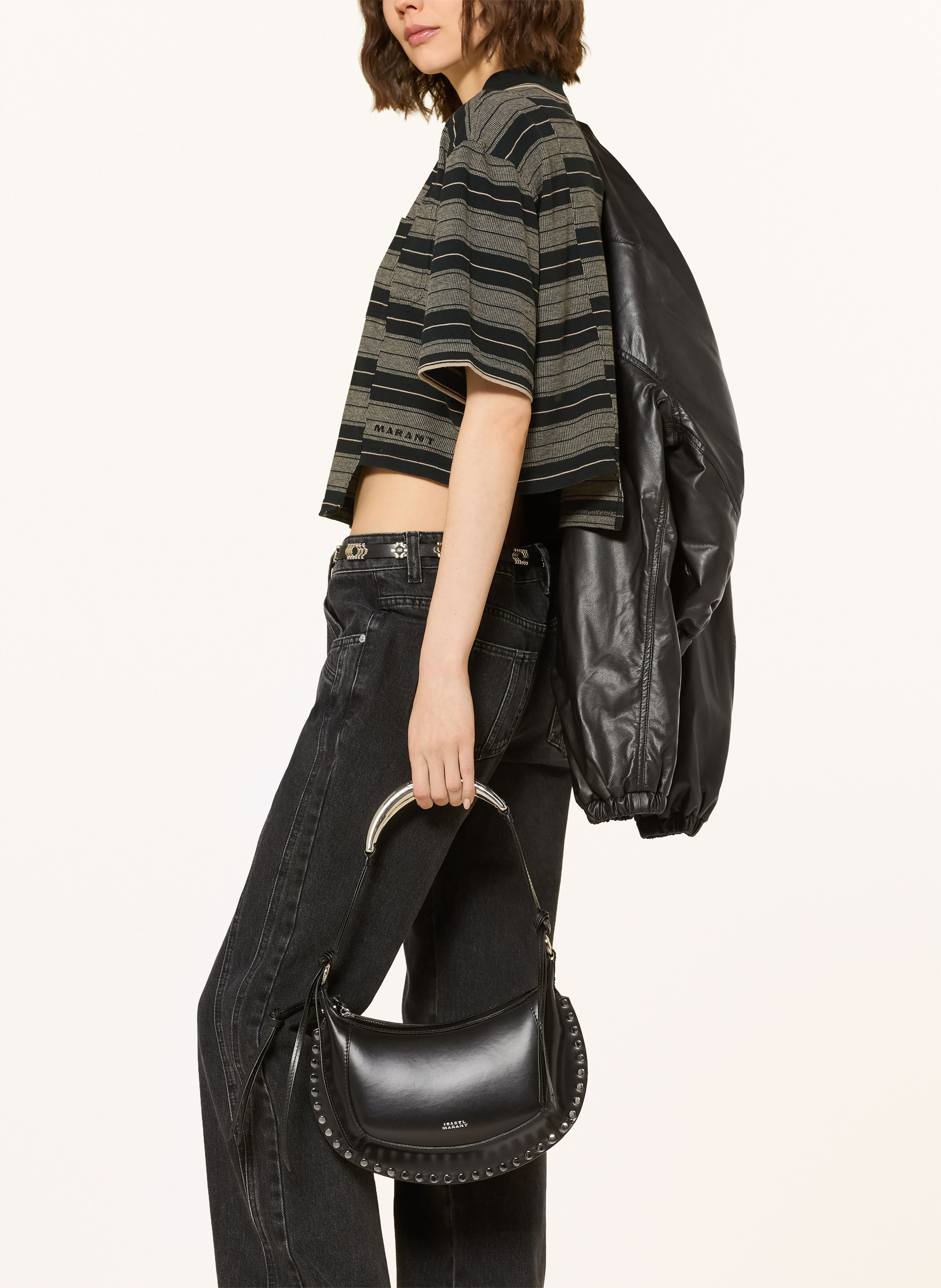 Thumbnail - Marant Étoile Jersey-Poloshirt Isalyne schwarz