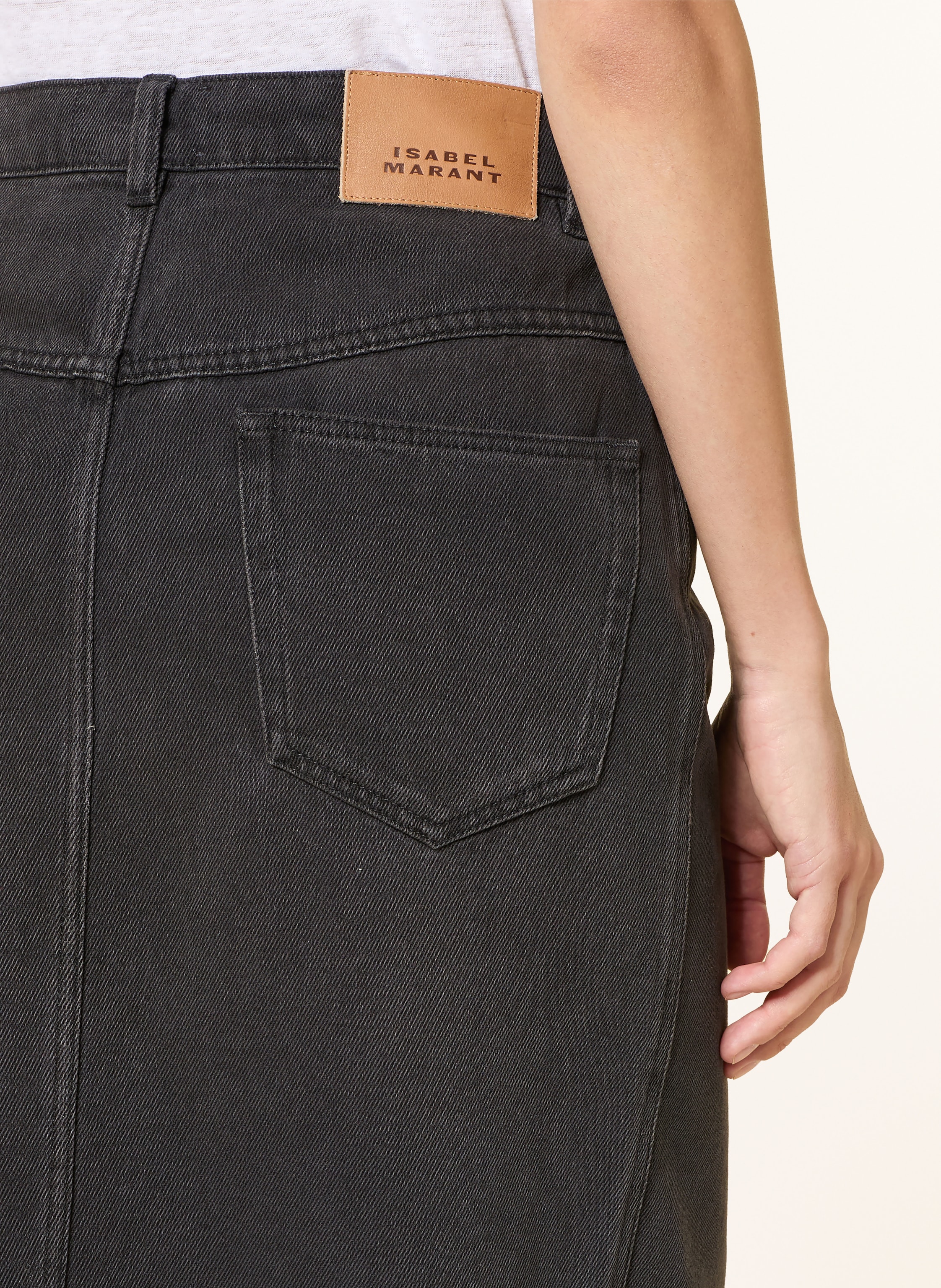 Thumbnail - Marant Étoile Jeansrock Faharia schwarz