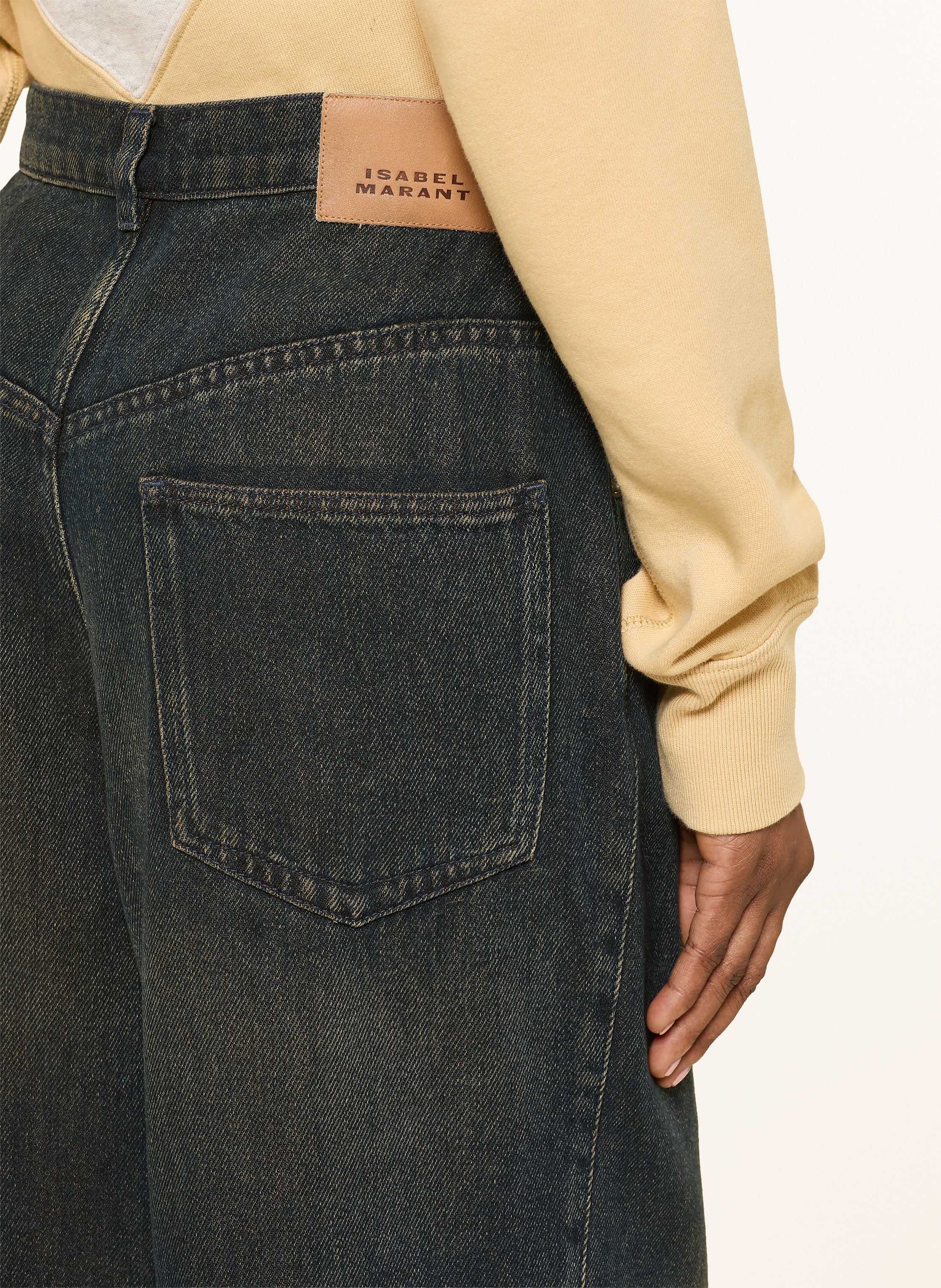 Thumbnail - Marant Étoile Hose Rodayna In Jeansoptik blau