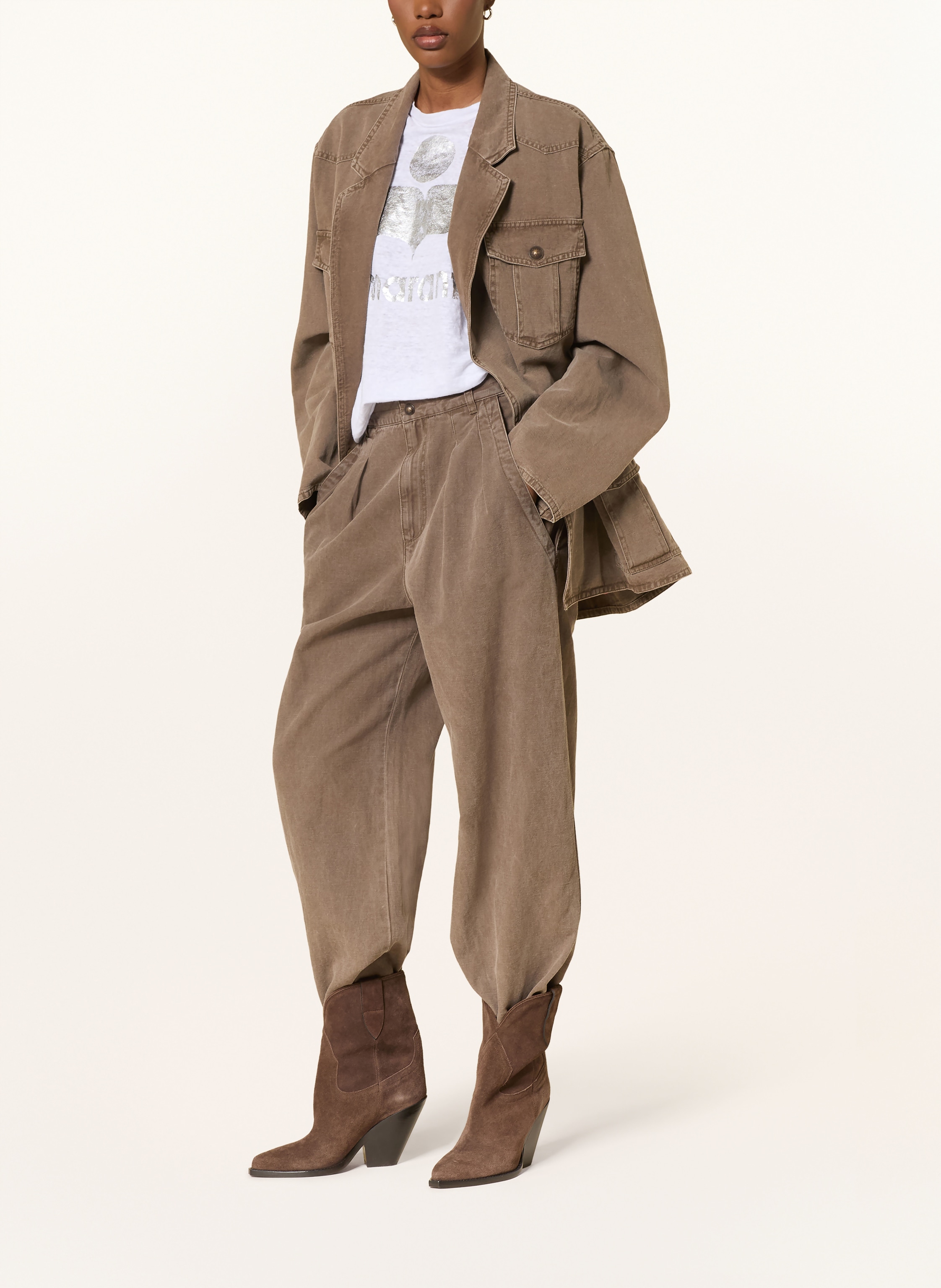 Thumbnail - Marant Étoile Fieldjacket Nevala beige