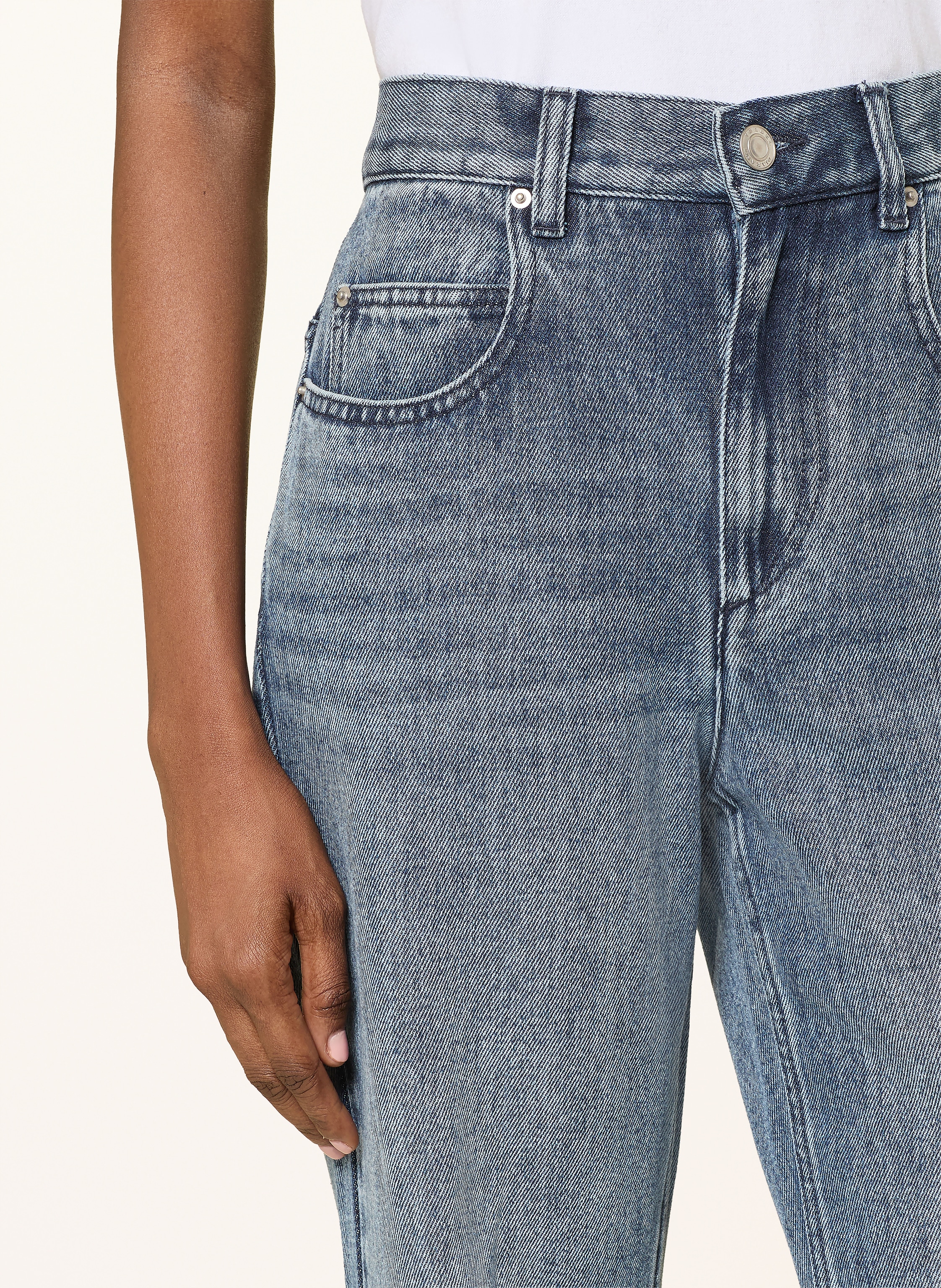 Thumbnail - Marant Étoile Bootcut Jeans Belvira blau