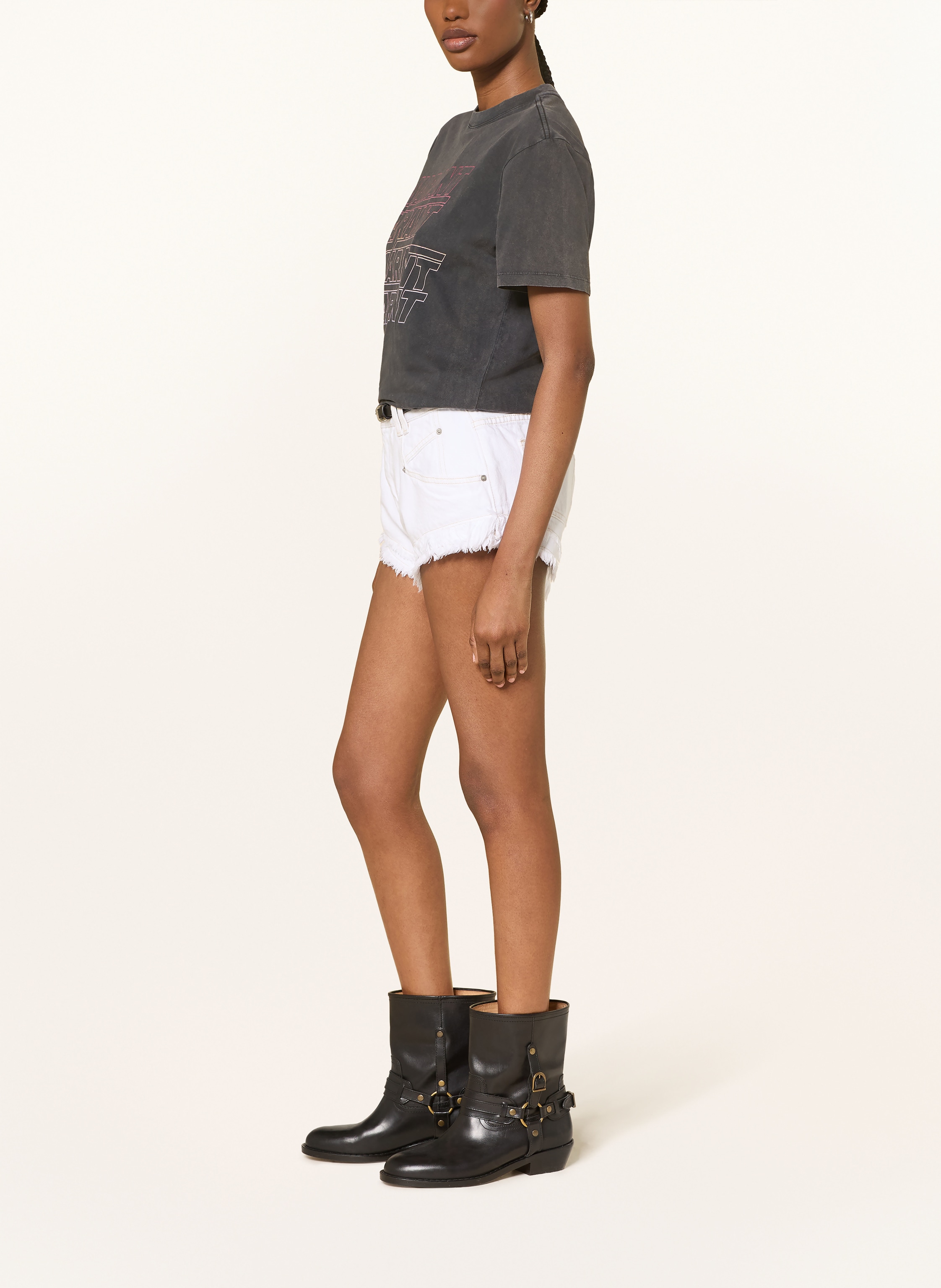 Thumbnail - Marant Étoile Jeansshorts Eneidala weiss